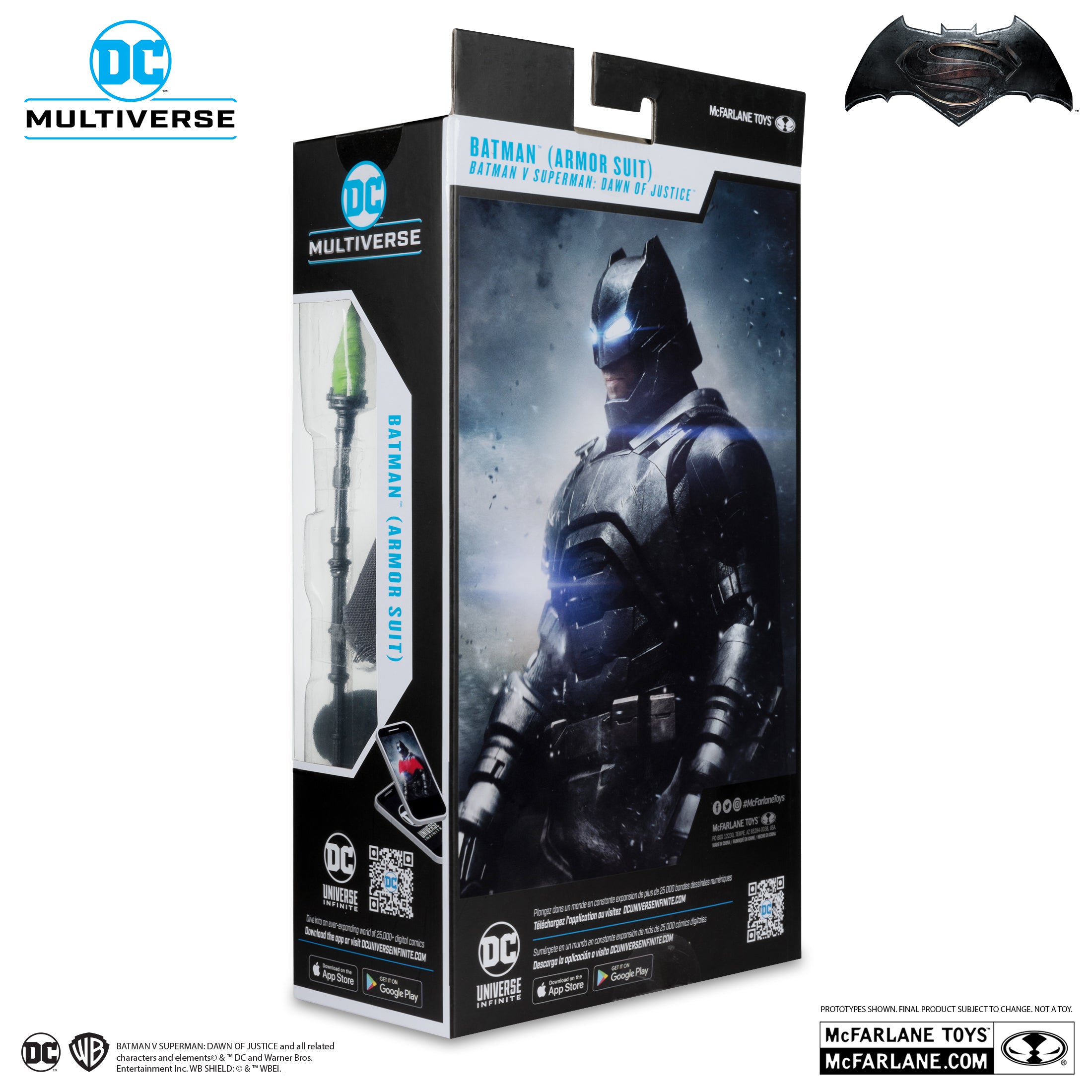 Batman (Armored Suit) Platinum Chase - Batman v Superman: Dawn of Justice DC Multiverse Action Figure