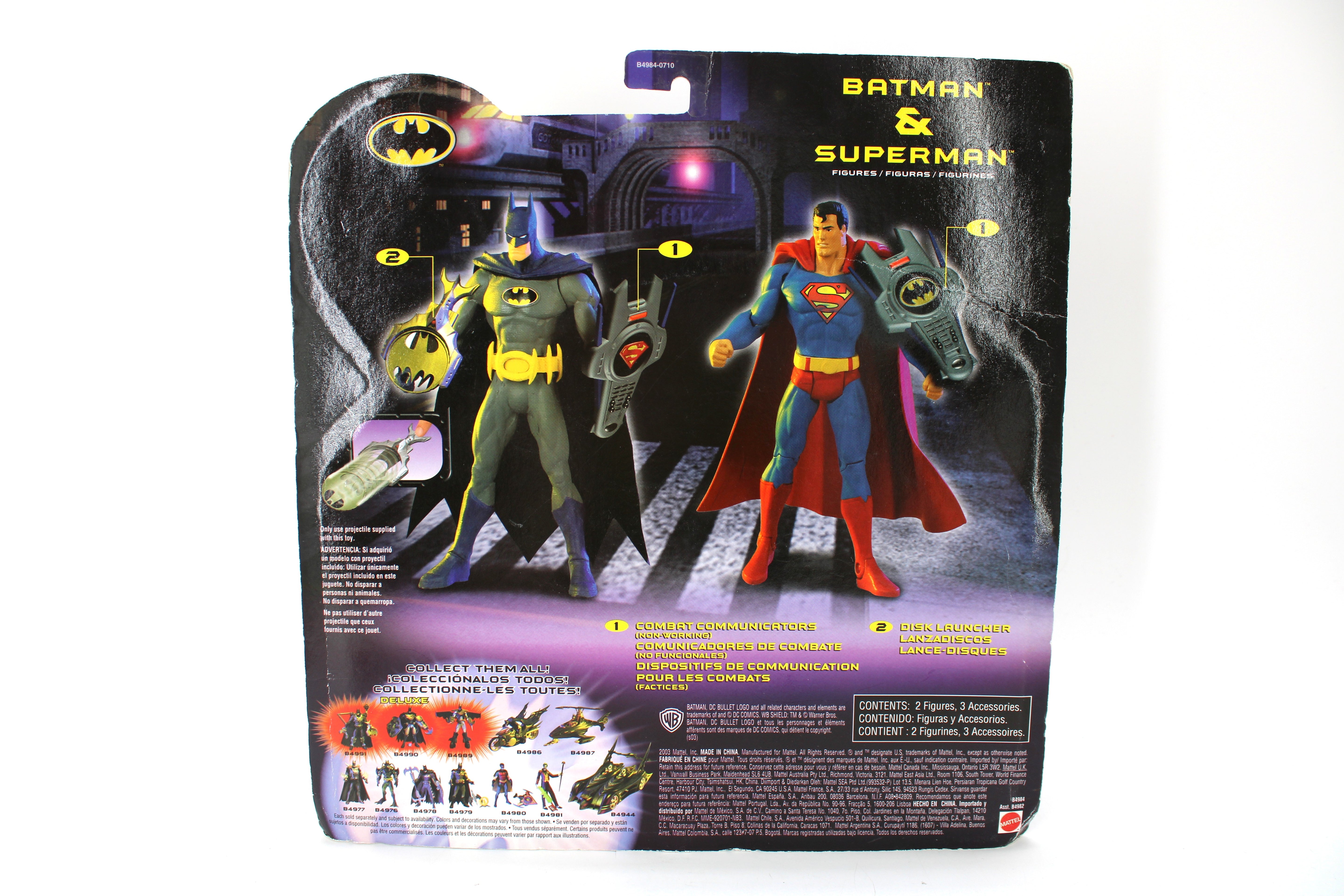 Batman Superman Action Figure 2-Pack (2003) – Carded - view 2