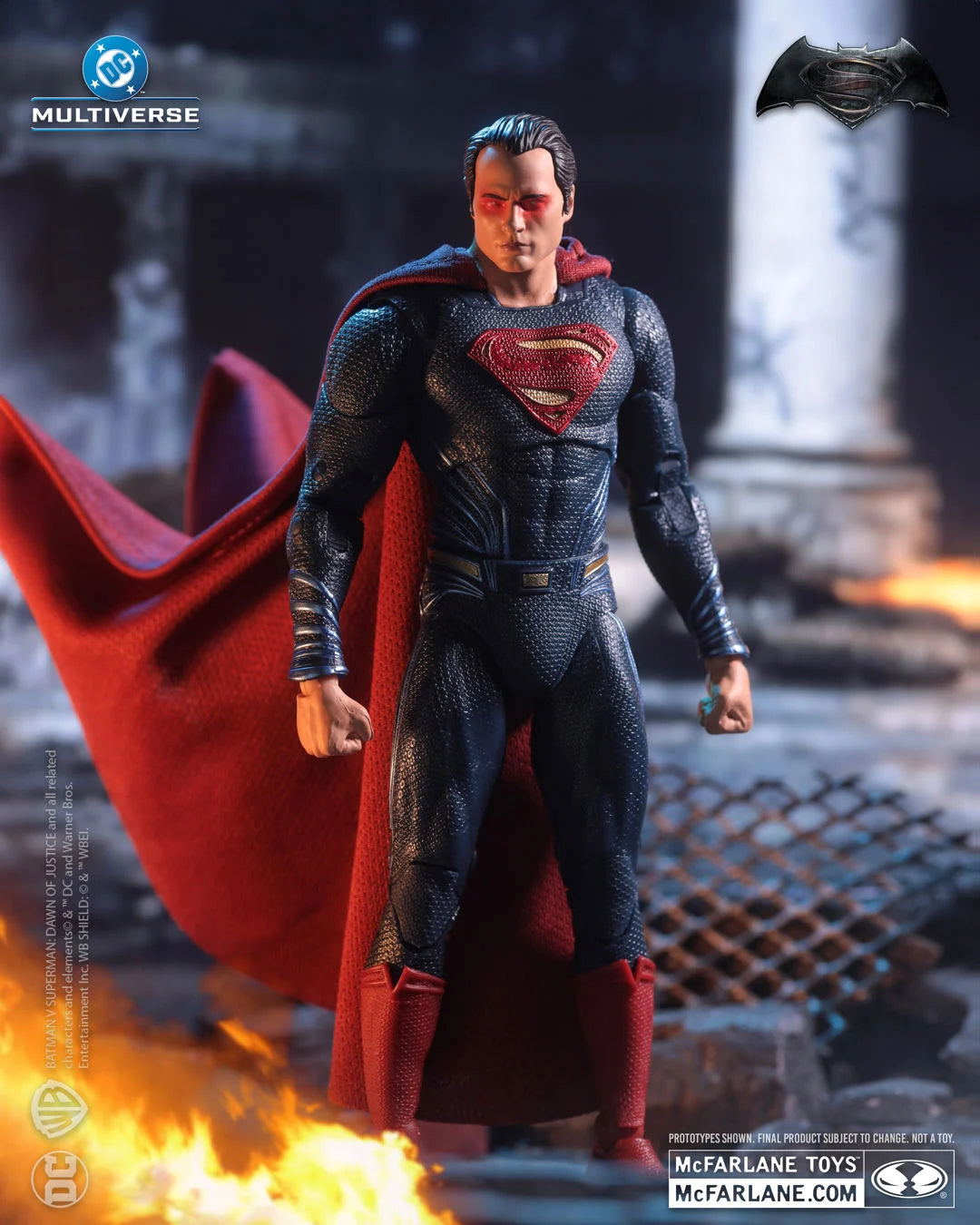 Batman v Superman: Dawn of Justice DC Multiverse Superman (Heat Vision) Action Figure - view 2