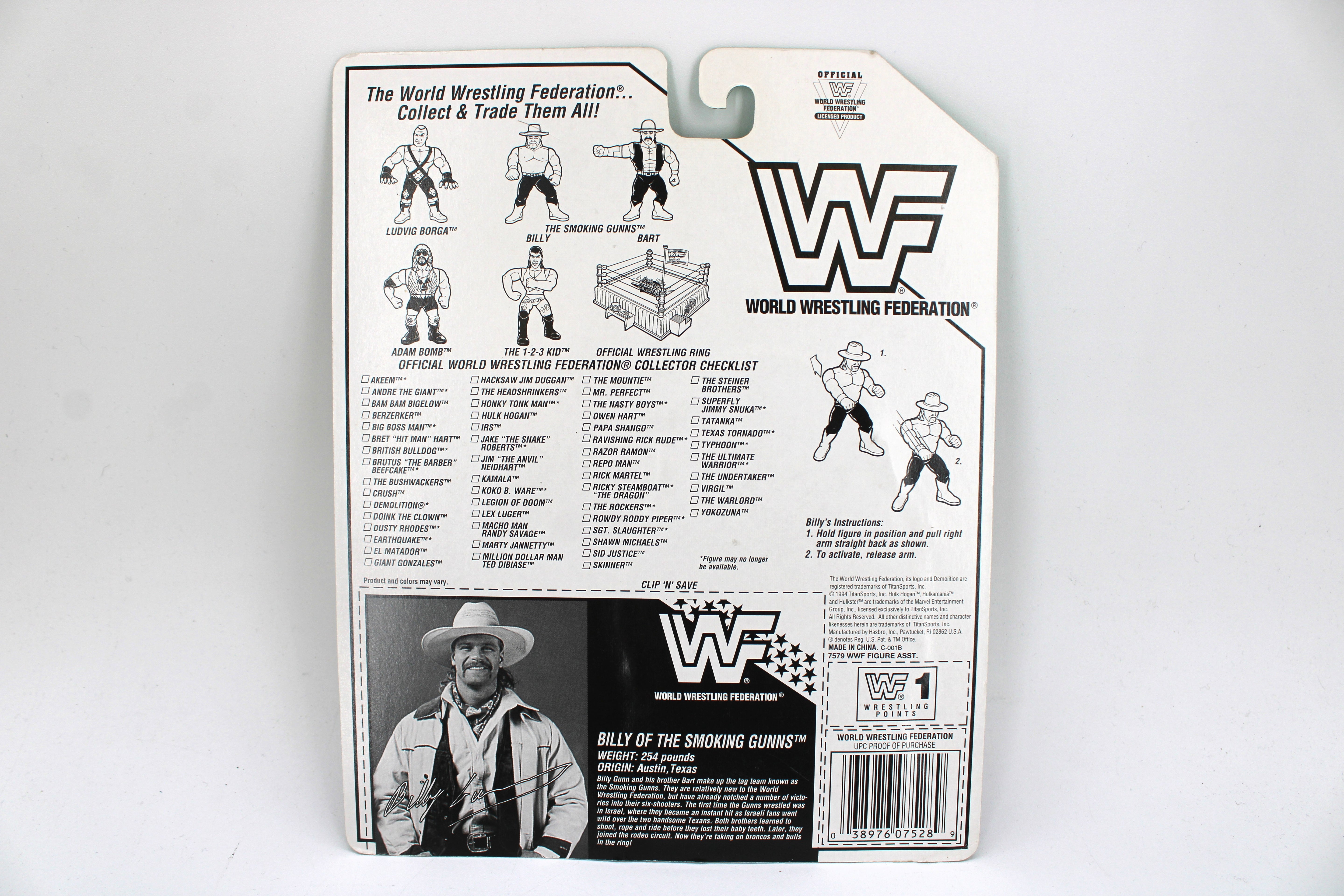WWF Billy of the Smoking Gunns Action Figure (1994) - view 2