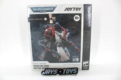 Warhammer 40,000 Black Templars Sword Brethren Brother Dragen Action Figure (2023 JOYTOY) product image