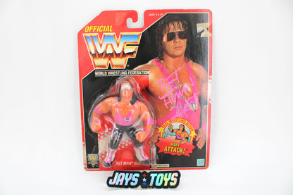 WWF Bret "Hit Man" Hart Signed Action Figure with COA (1993) product image