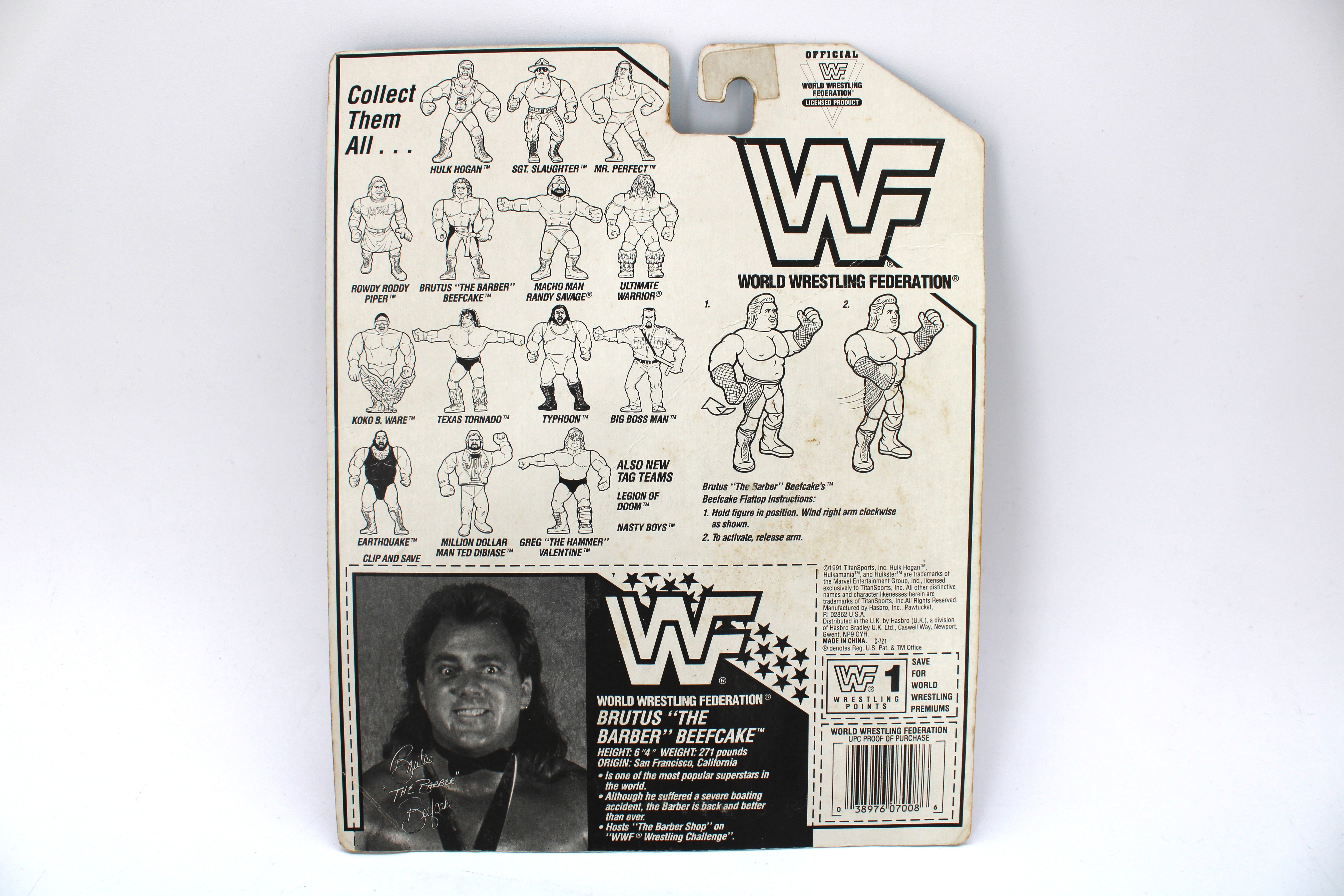 WWF Brutus 'The Barber' Beefcake Action Figure (1991) - view 2