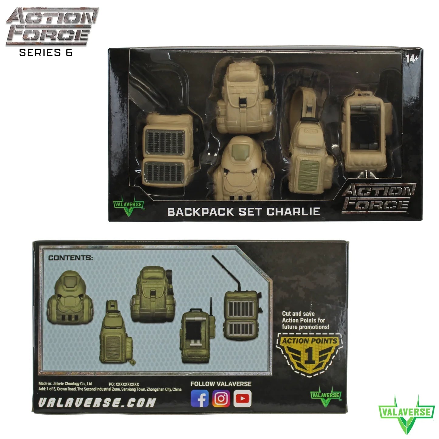 Backpack Set Charlie Action Force: Series 6