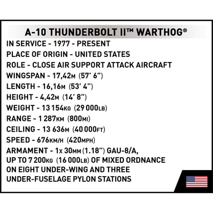 A-10 Thunderbolt II Warthog Attack Aircraft : Set #5856 - view 15