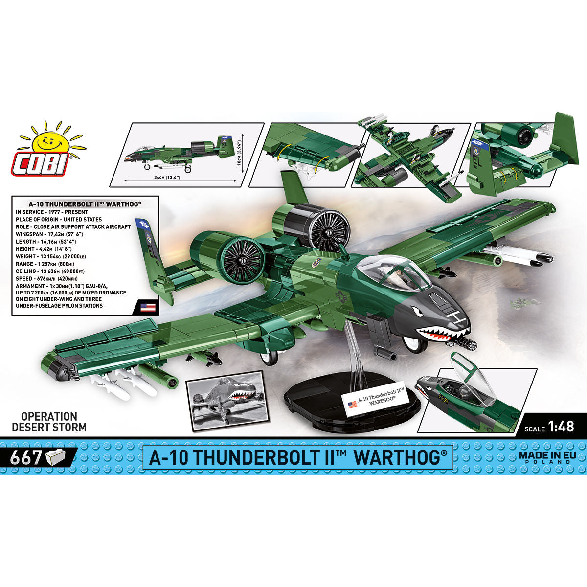 A-10 Thunderbolt II Warthog Attack Aircraft : Set #5856 - view 4