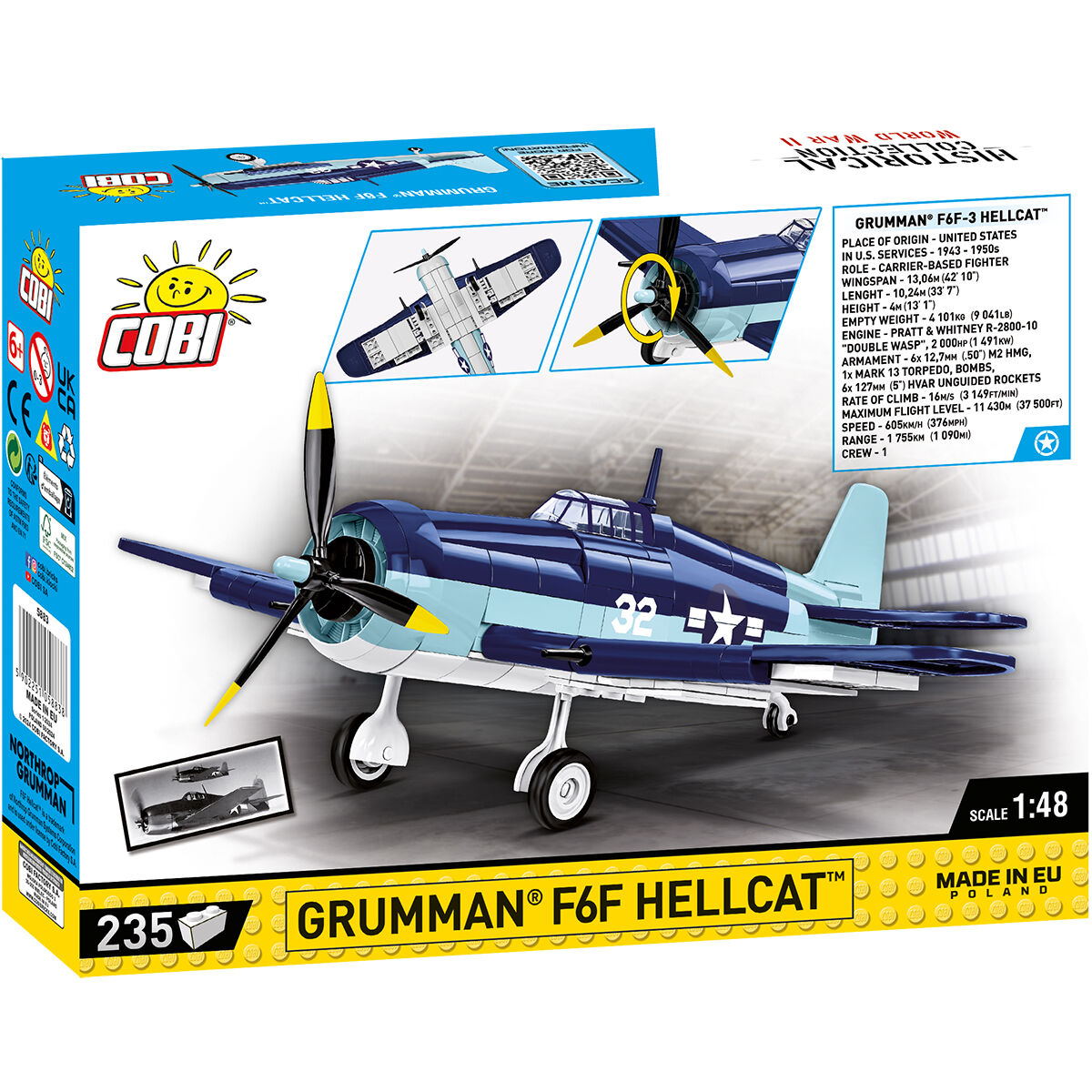 Grumman F6F Hellcat Fighter : Set #5883 - view 2