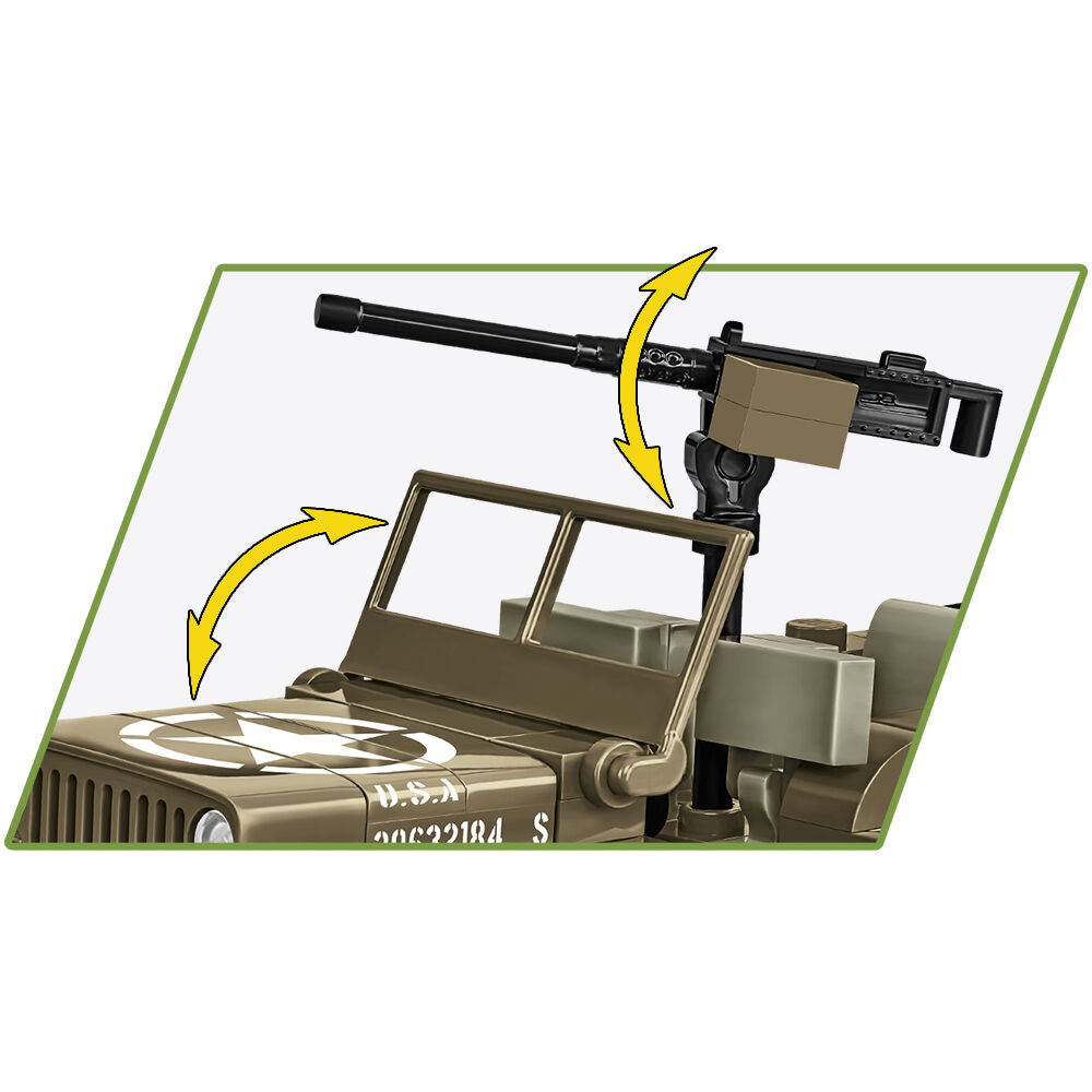COBI JEEP Willys MB Vehicle and Trailer : Set #3132 - view 6