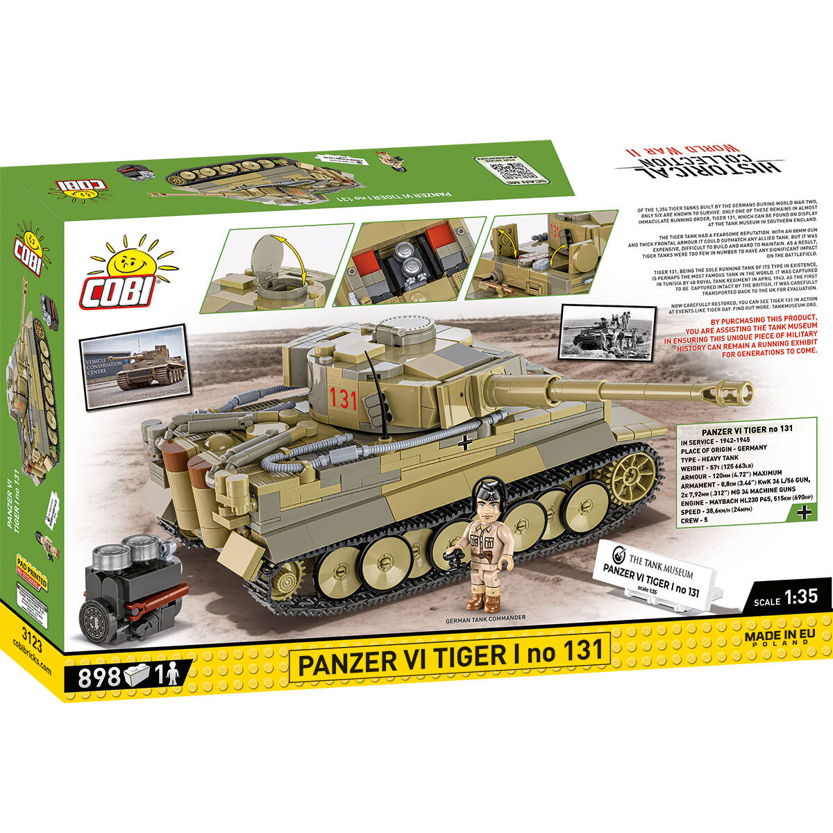 PANZER VI Tiger I No. 131 Tank : Set #3123 - view 2