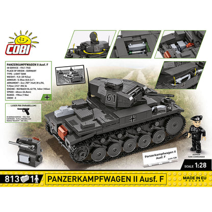 COBI PanzerKampWagen II Ausf. F Tank : Set #2597 - view 4