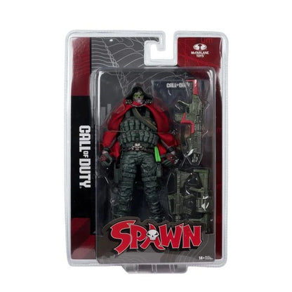 Call of Duty Burned Spawn 7-inch action figure detailed close-up view by McFarlane Toys