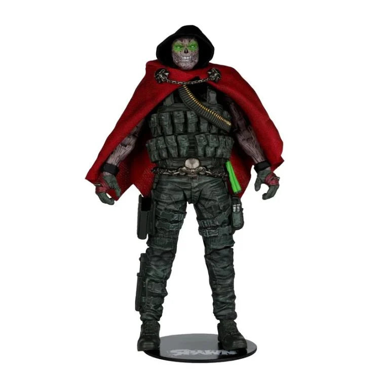 Call of Duty Burned Spawn 7-inch action figure side view showing detailed sculpt and accessories