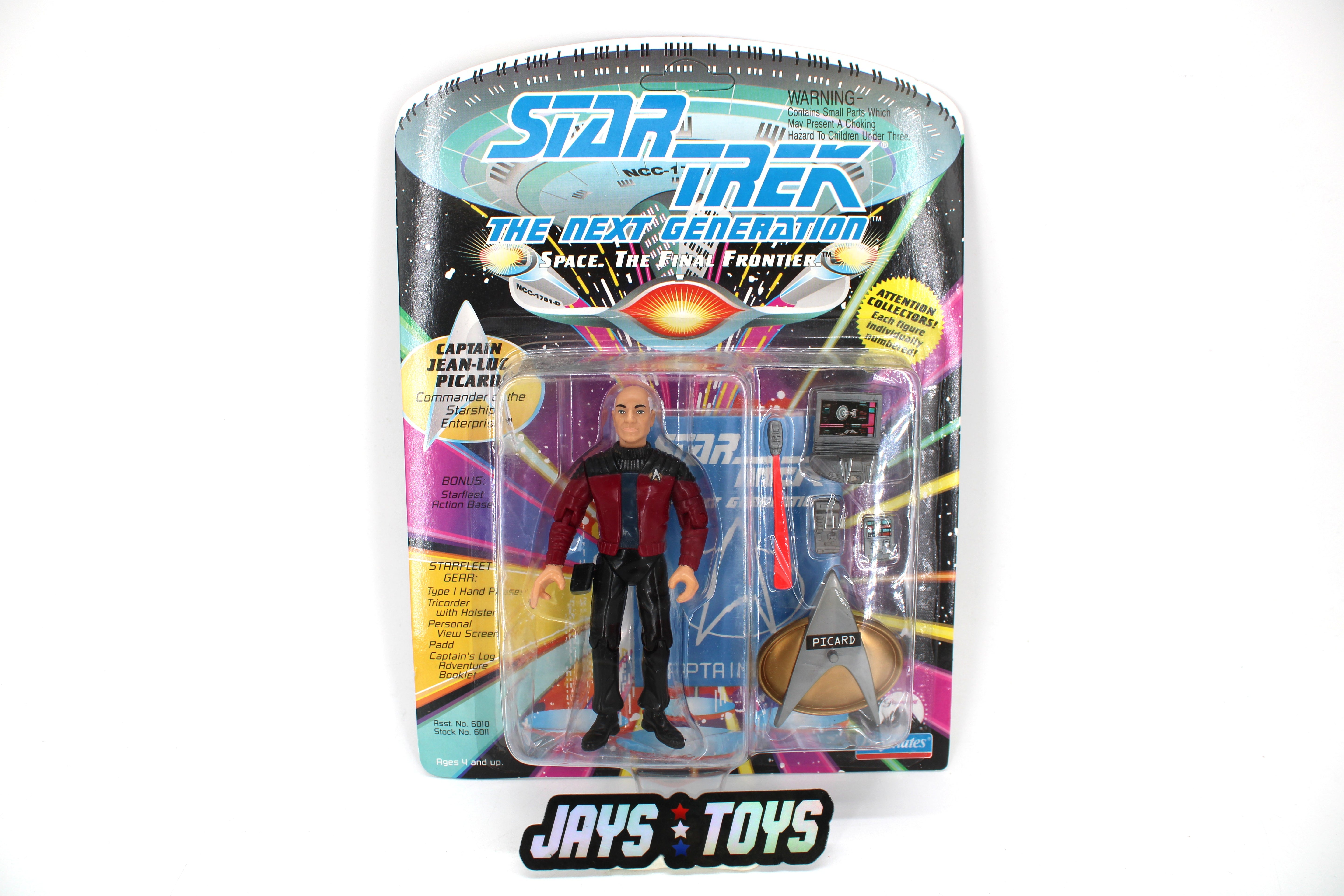Playmates Toys Star Trek The Next Generation Captain Jean-Luc Picard Action Figure (1992) product image