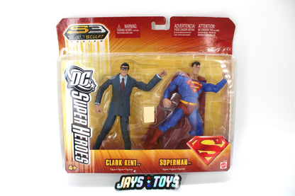 DC Super Heroes Select Sculpt Series Clark Kent & Superman Action Figure (2006) product image