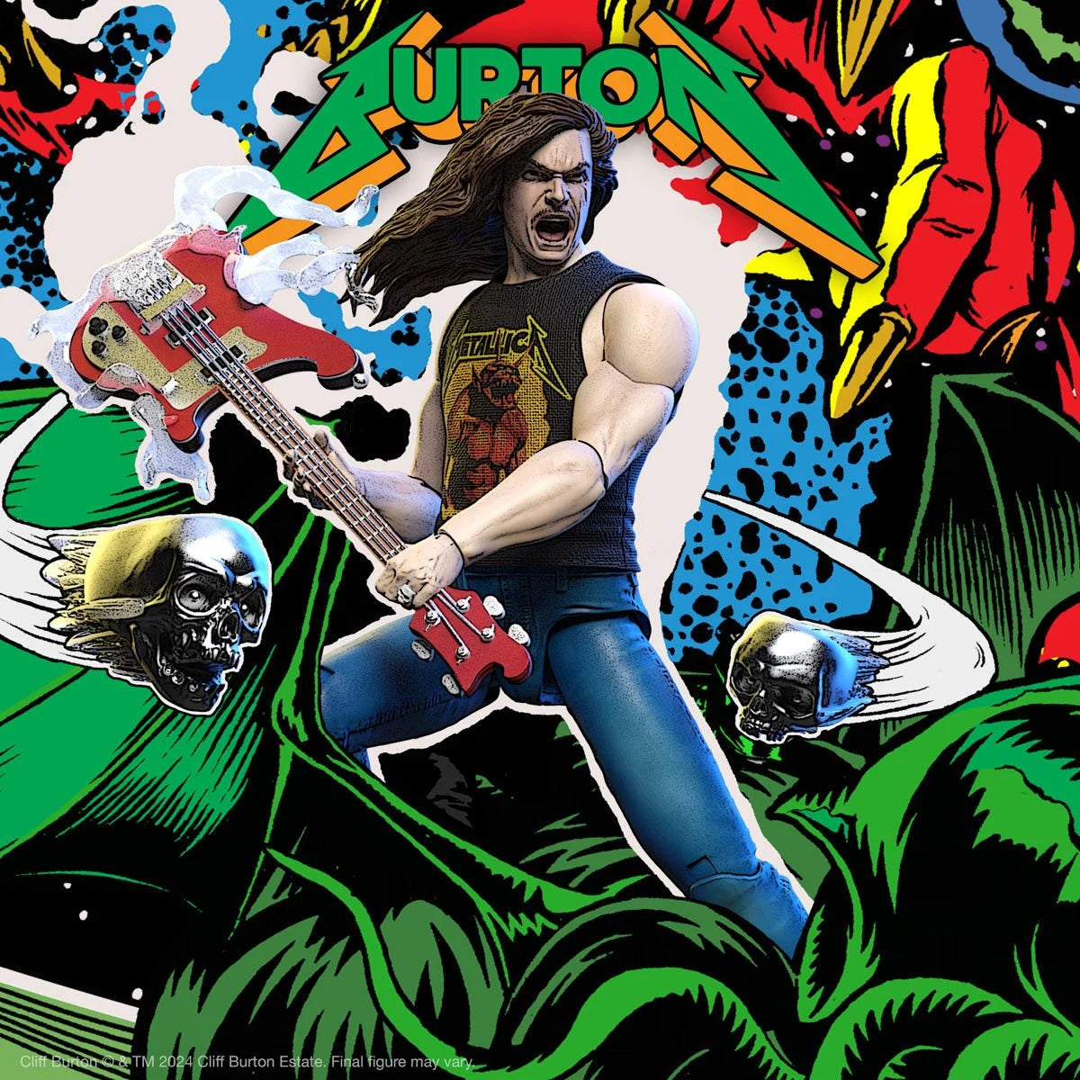 Cliff Burton (Superhero Poster) Ultimates 7-Inch Action Figure