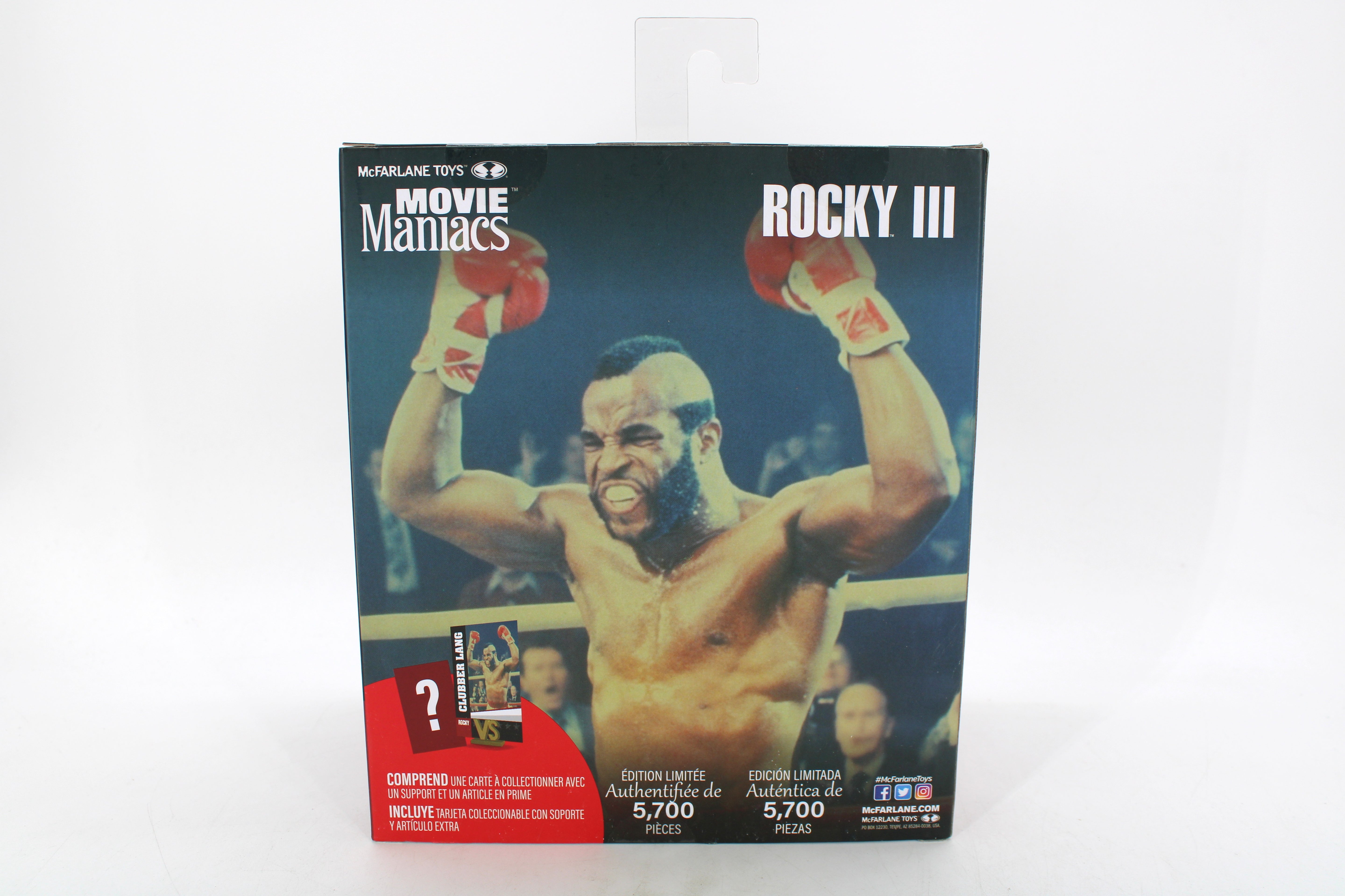 Rocky III Clubber Lang Movie Maniacs Action Figure (2024 McFarlane Toys) - view 2