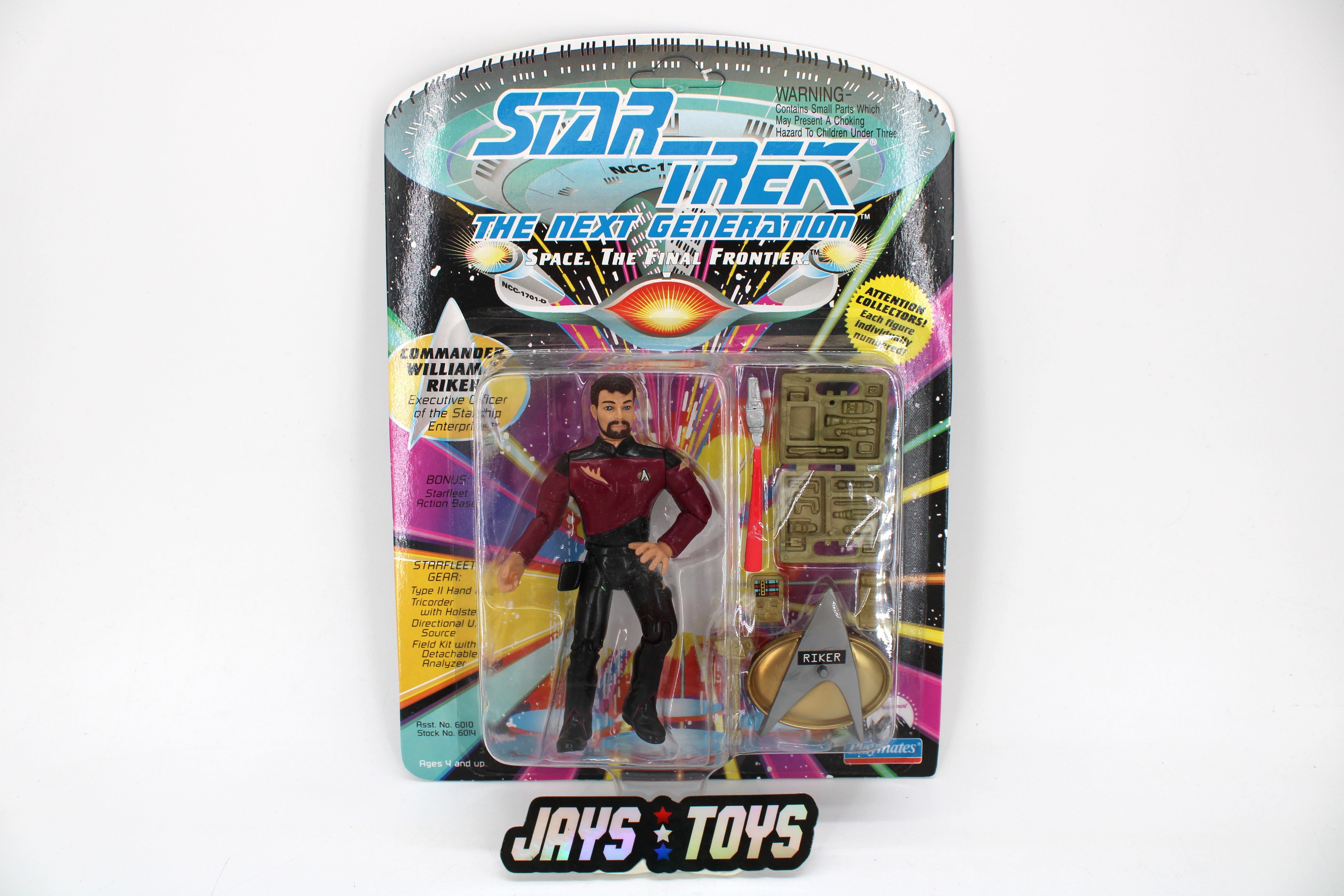 Playmates Star Trek The Next Generation Commander William T. Riker Action Figure (1992) product image