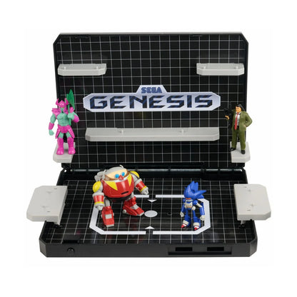 Console Heroes Sega Genesis Supervillain Boss Bundle Playset with Cartridge Storage Tray