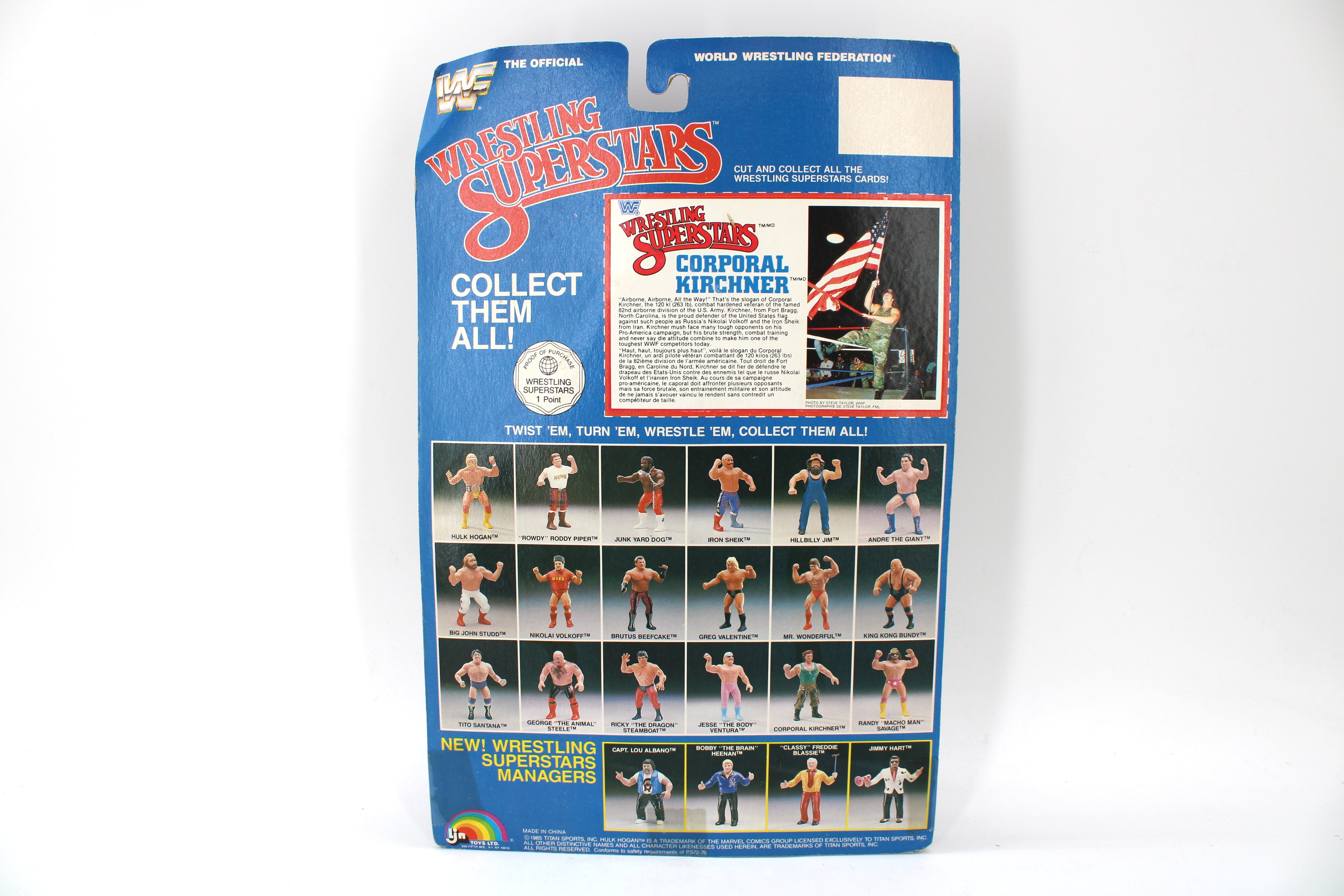 WWF Wrestling Superstars Corporal Kirchner Action Figure (1985) - view 2