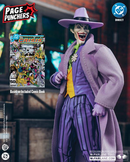 The Joker Crisis on Infinite Earths DC Page Punchers 7" Action Figure with Comic