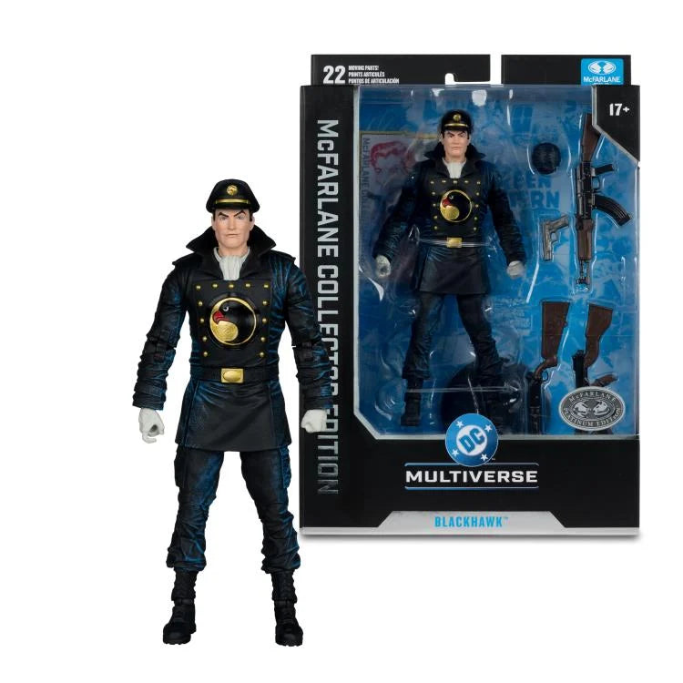 DC Multiverse Blackhawk 7-inch Platinum Chase action figure in collector packaging