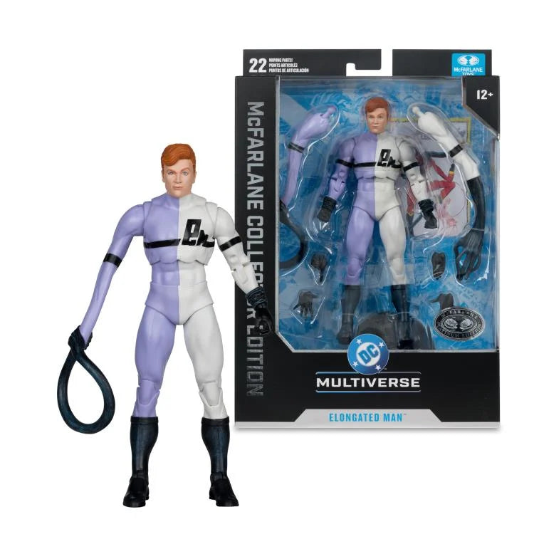 DC Multiverse Elongated Man Platinum Chase 7-inch action figure in collector edition packaging