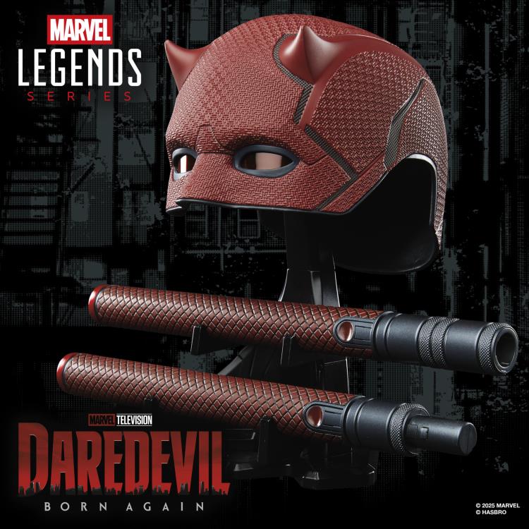 Daredevil: Born Again Marvel Legends Daredevil Premium Roleplay Mask and Billy Clubs