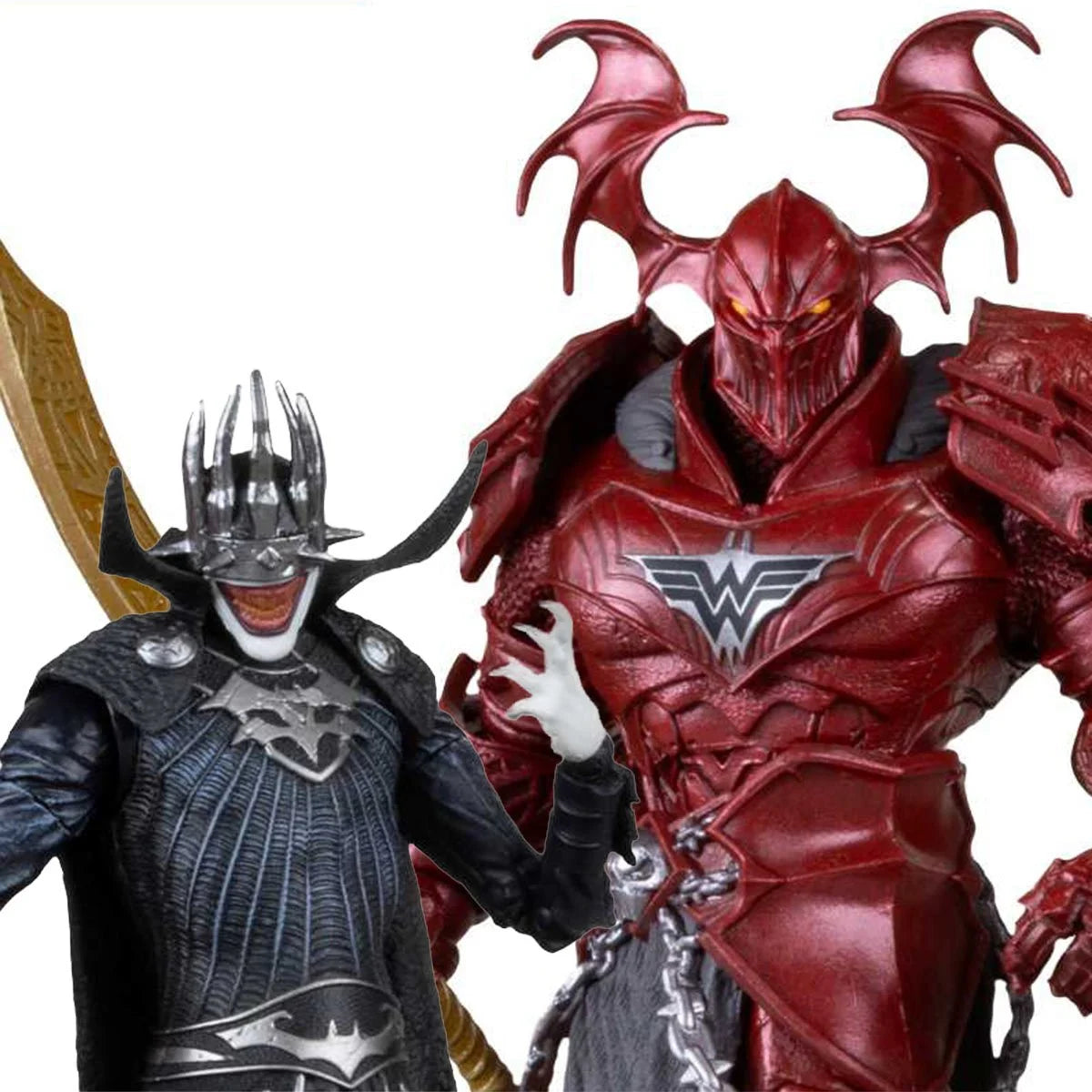 DC Multiverse Batman Who Laughs and Merciless 7-inch action figure two-pack in collector packaging