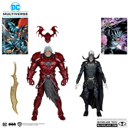 DC Multiverse Batman Who Laughs and Merciless 7-inch figures product details view