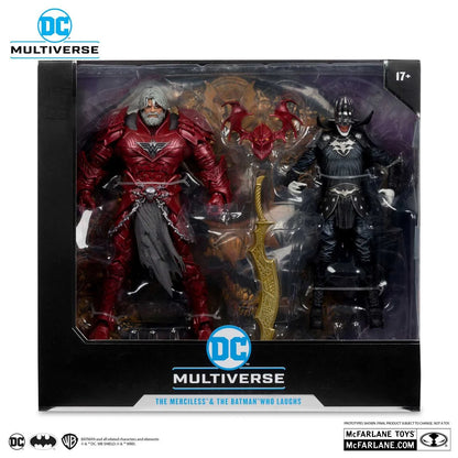 McFarlane DC Multiverse Batman Who Laughs and Merciless 7-inch figures two-pack in collector packaging