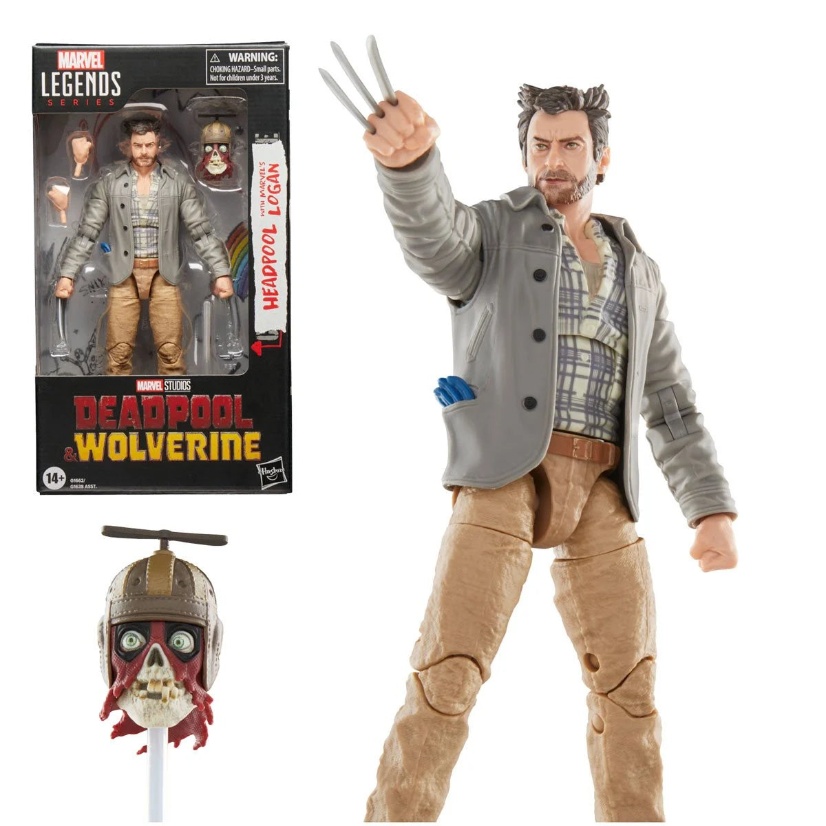 Deadpool & Wolverine Marvel Legends Headpool with Logan Action Figure