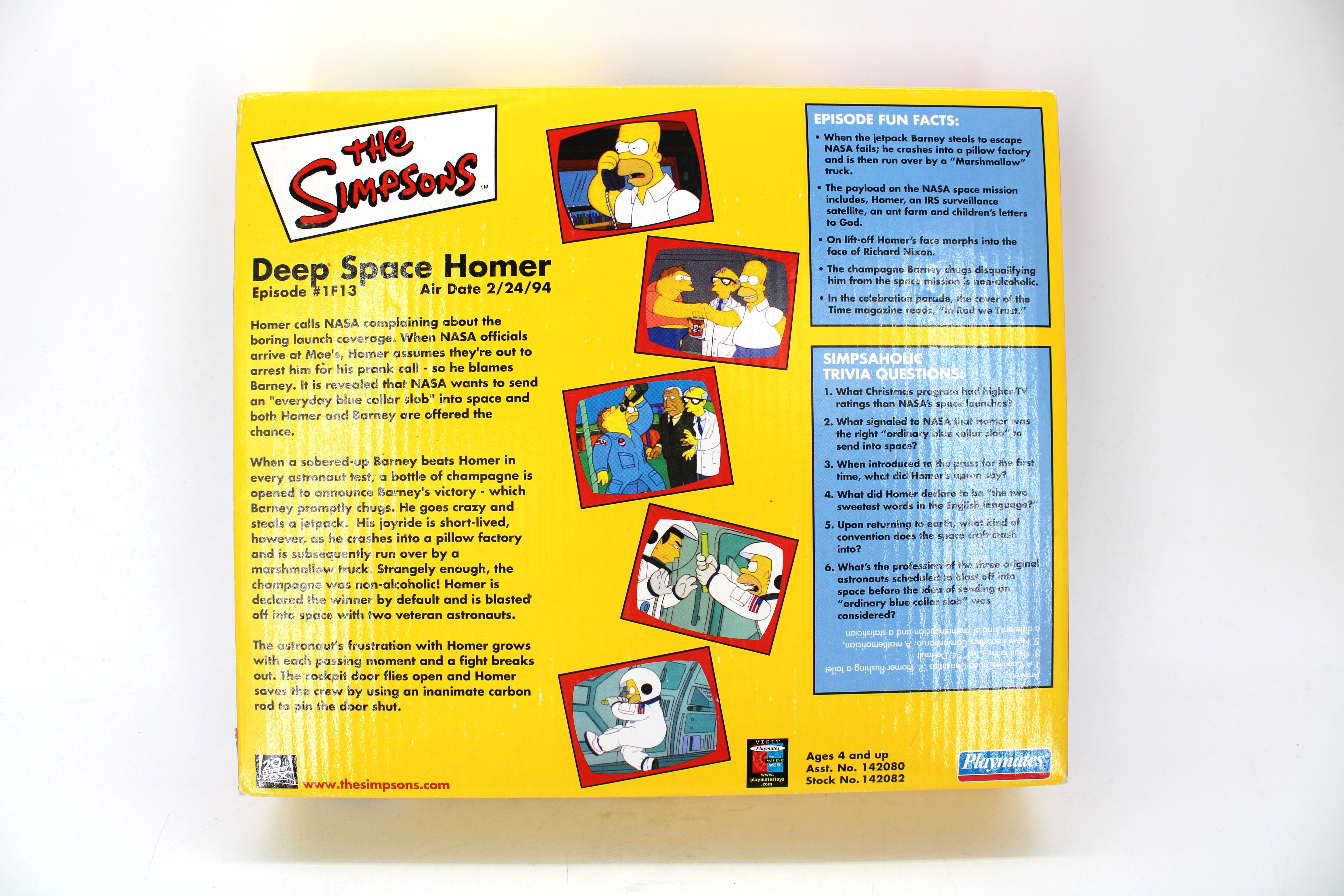 The Simpsons Deep Space Homer Action Figure Set (2002 Playmates Toys) - view 2