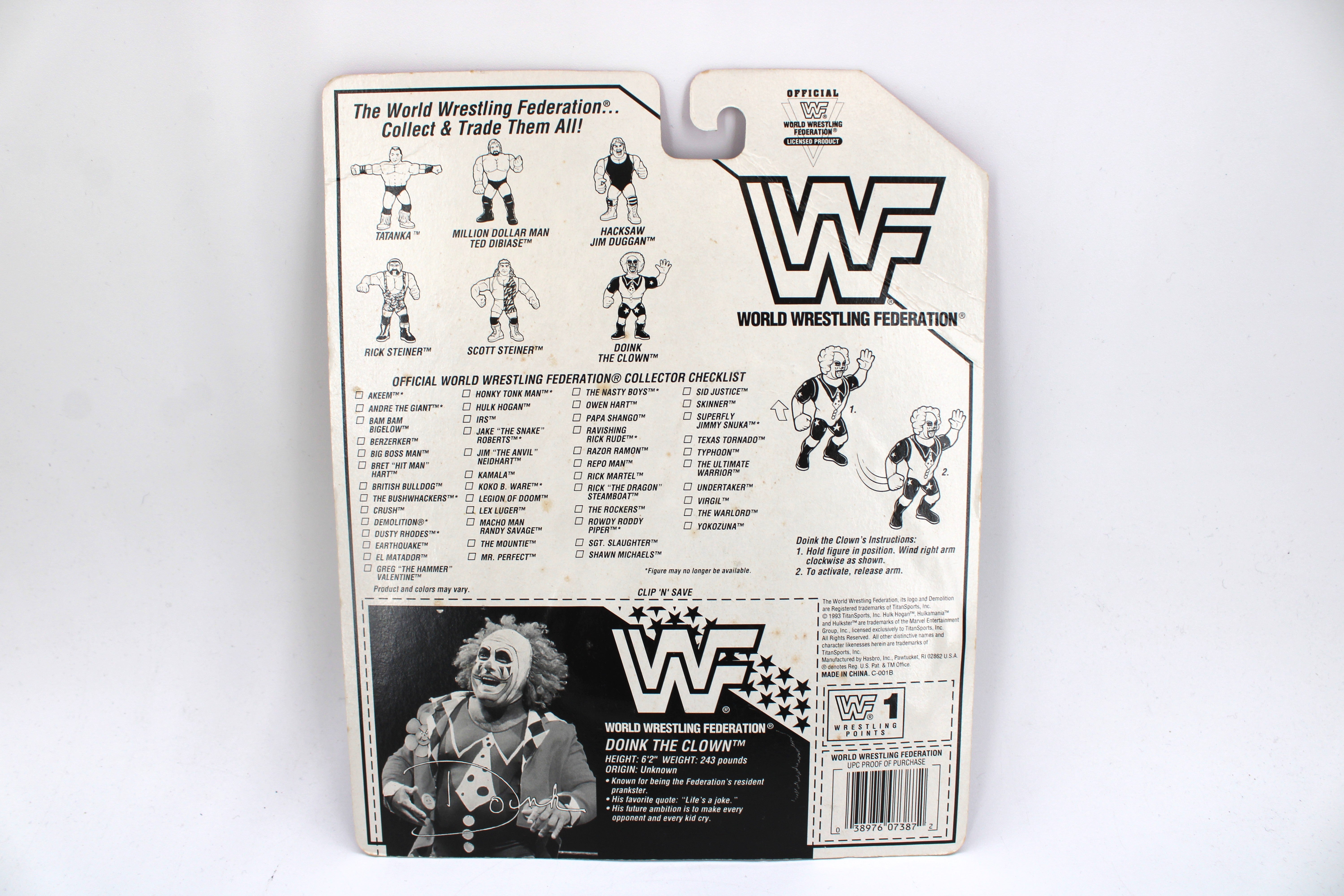 ミュージシャン wwf series93 Doink the Clown WWF 4.5-Inch Action Figure – Jay's Toys And Games