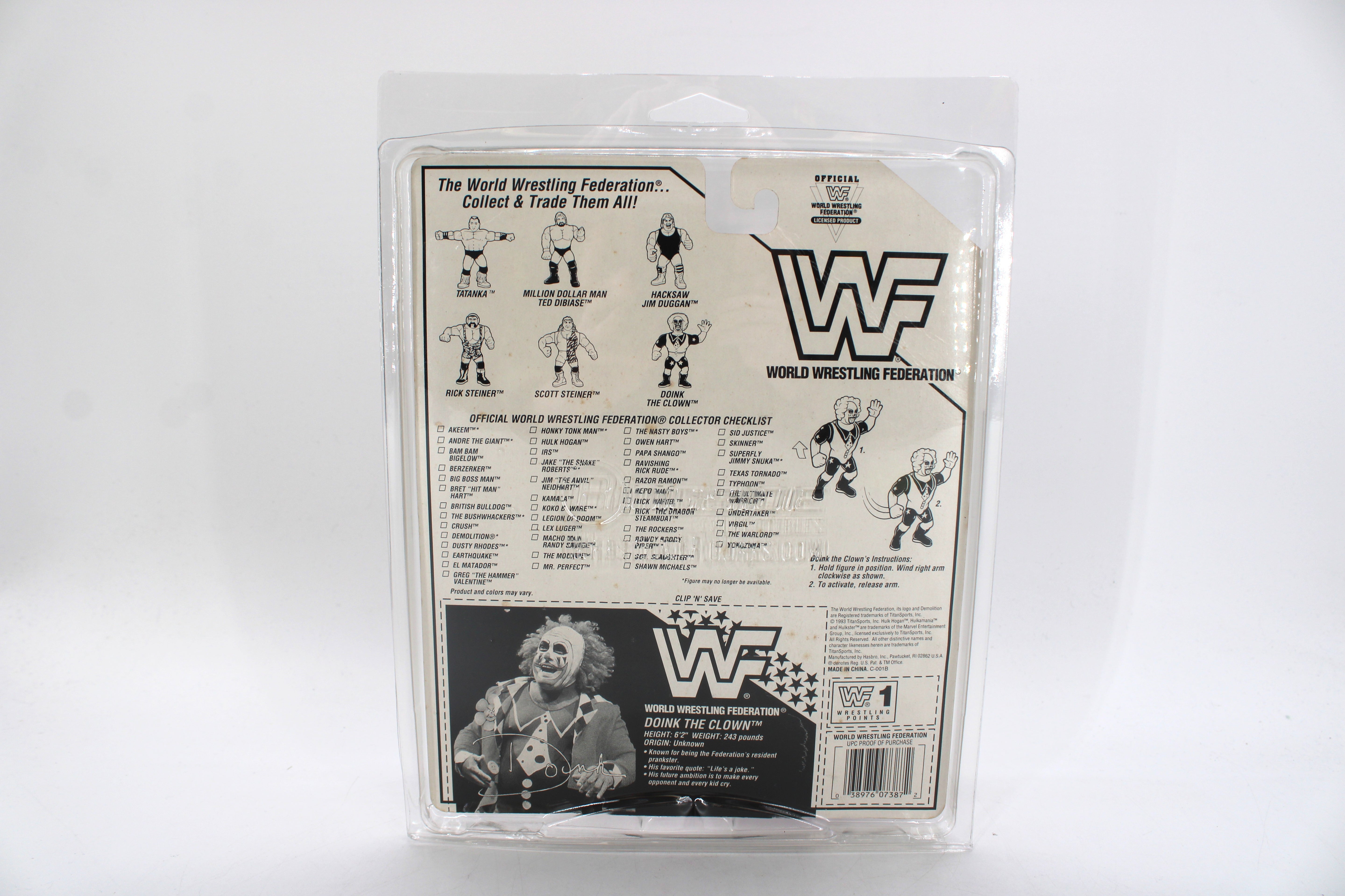 WWF Doink the Clown Action Figure (1993) – Carded Vintage Wrestling Figure - view 7