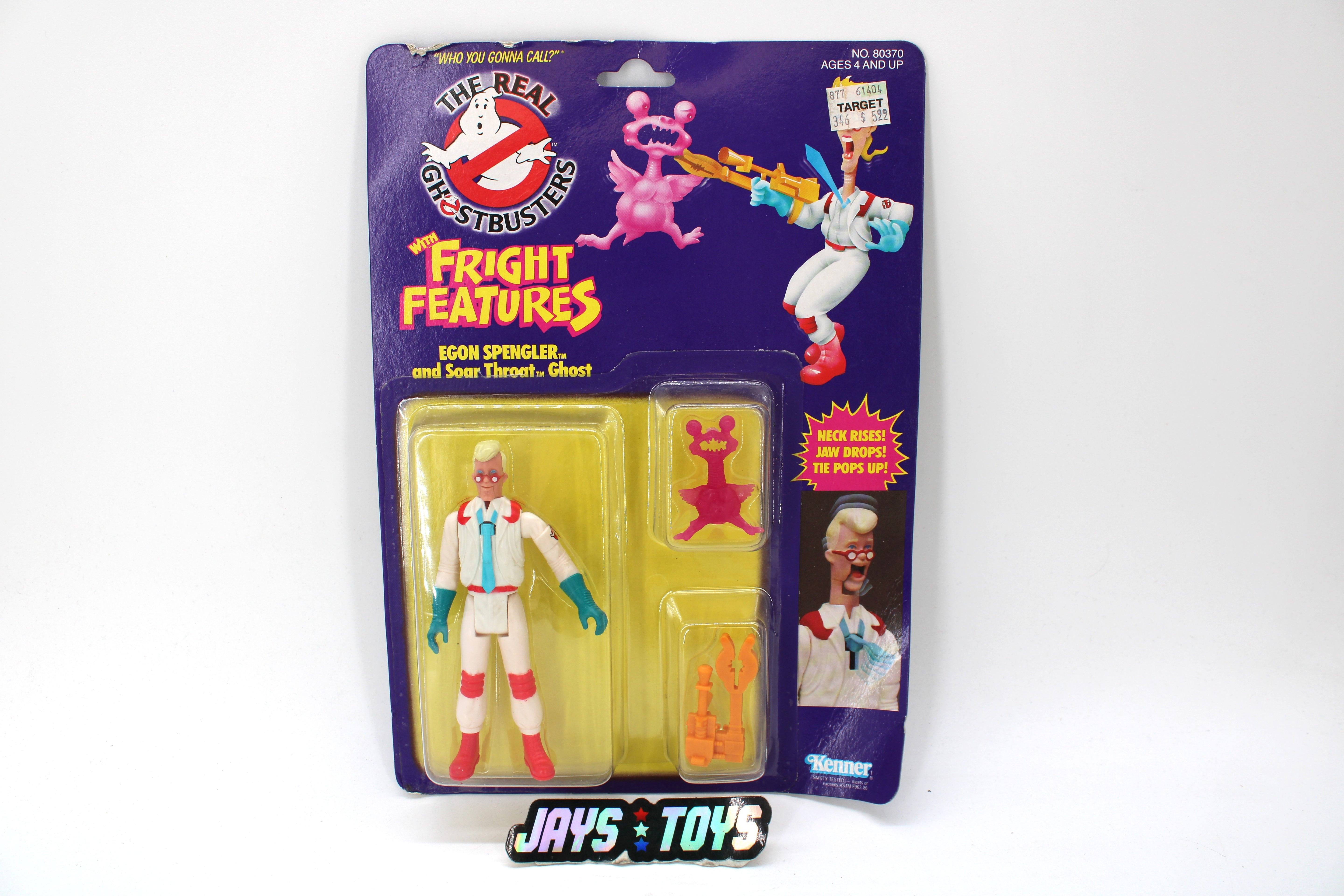The Real Ghostbusters Egon Spengler with Fright Features Action Figure (1986 Kenner) product image