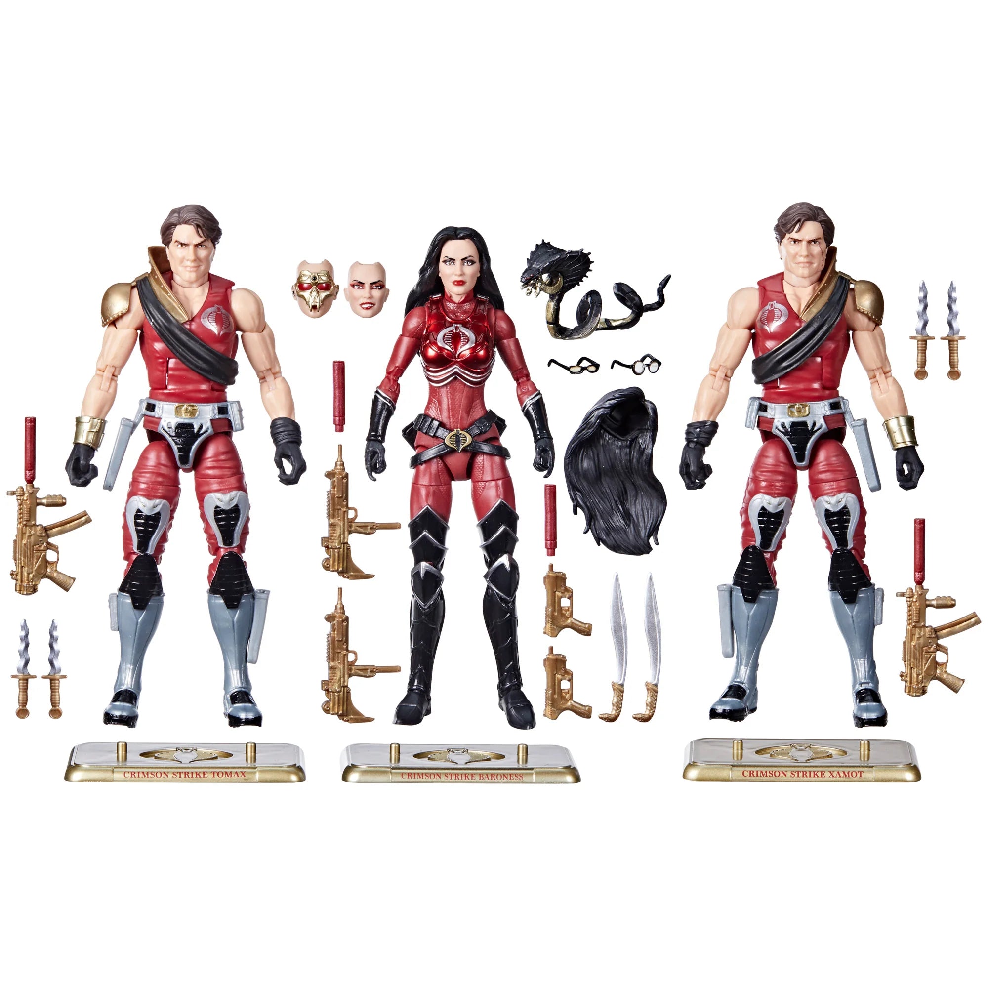 G.I. Joe Classified Series - Crimson Strike Team: Baroness, Tomax, & Xamot
