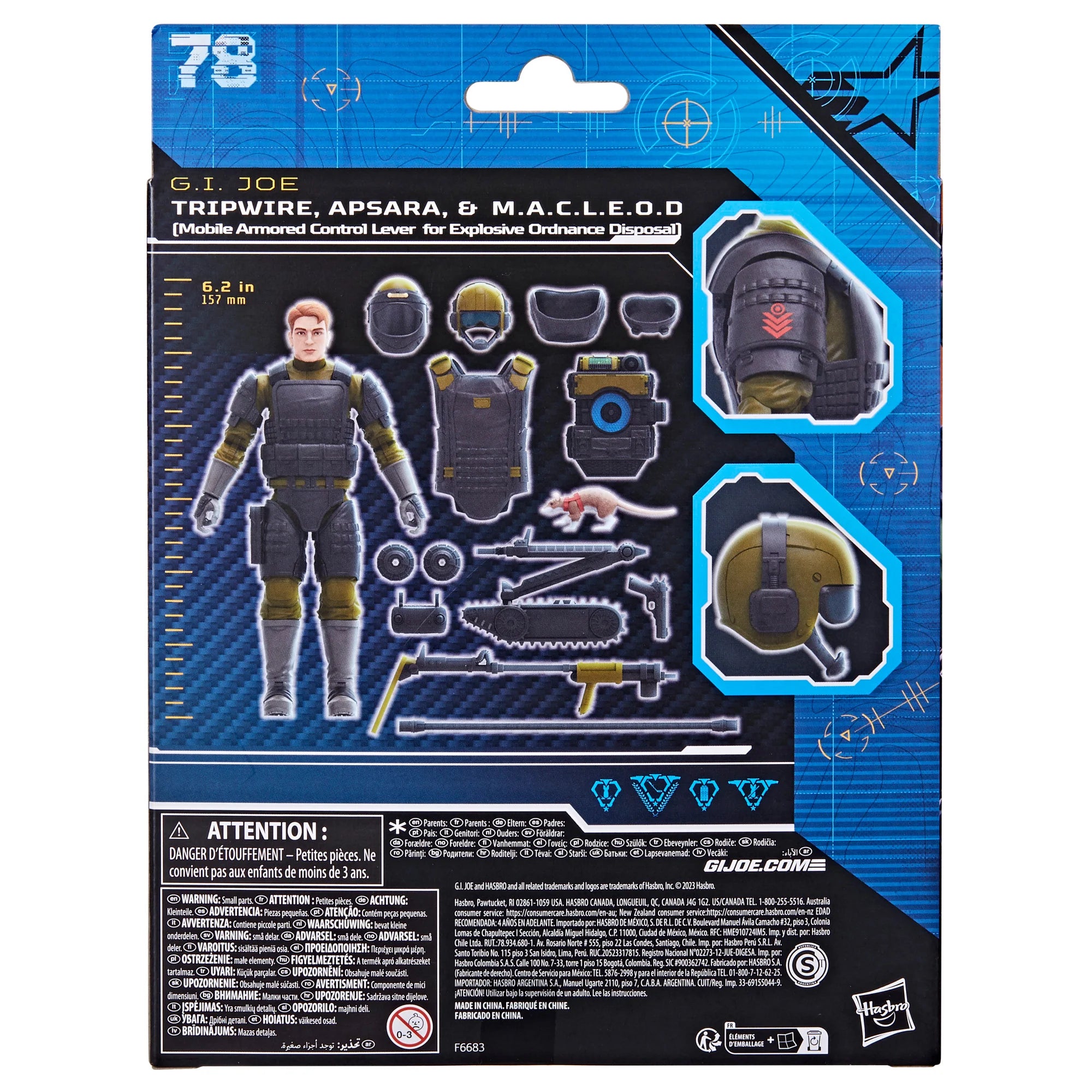 G.I. Joe Classified Series - Tripwire, Apsara, & M.A.C.L.E.O.D.