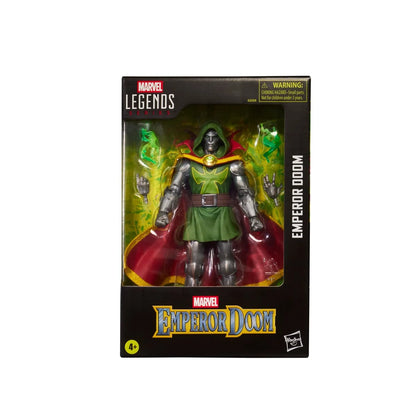 Marvel Legends Emperor Doom 6-inch action figure final image view with detailed sculpt and accessories