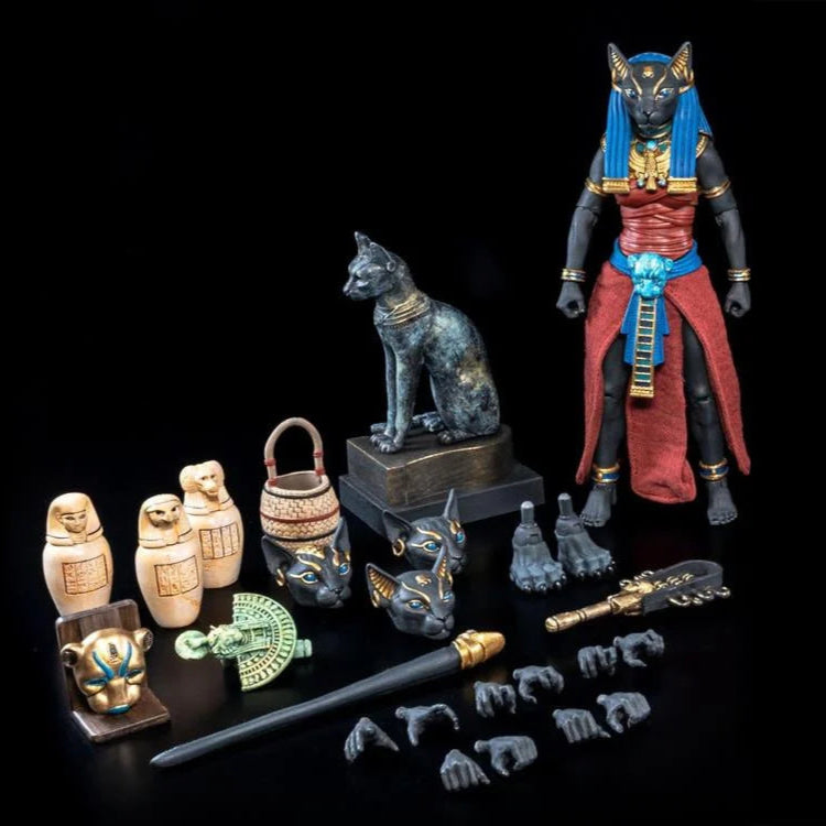 Figura Obscura: Bastet (Black and Red Version - Retailer Appreciation 2025) Action Figure (Preorder)