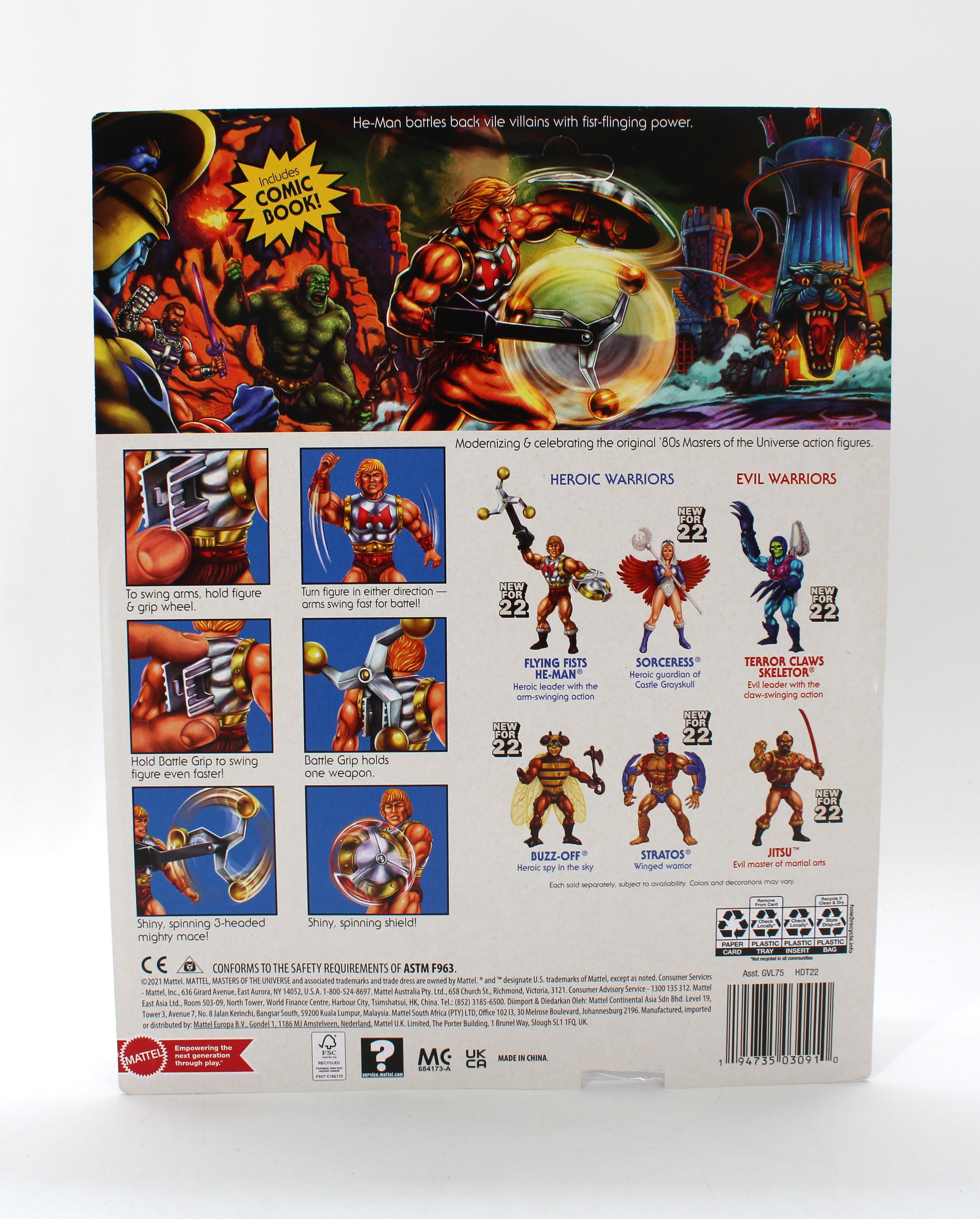 Masters of the Universe Origins Flying Fists He-Man Action Figure (2021) - view 2
