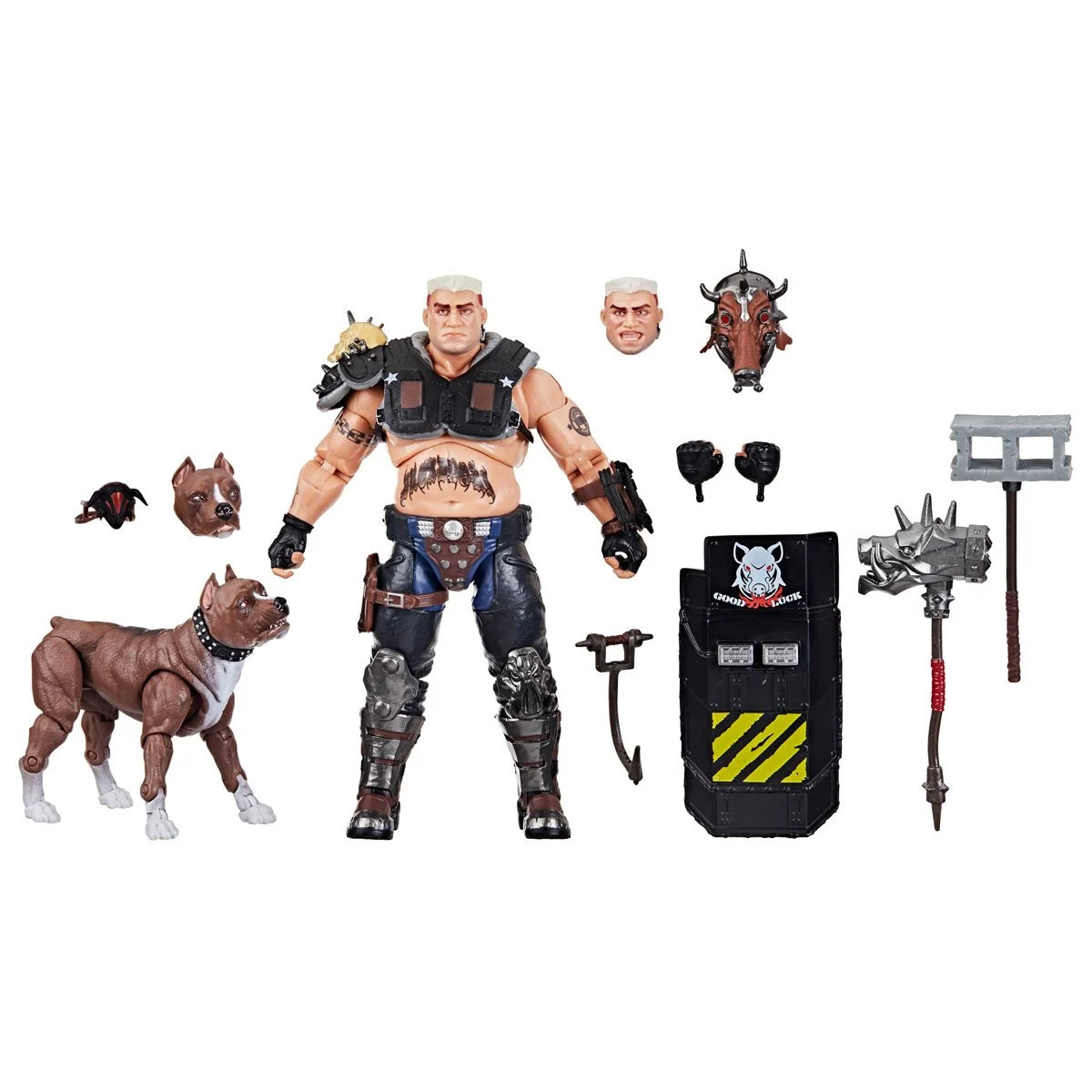 Dreadnok Road Pig and Rawkus Pet Dog Pit Bull Figure Set G.I. Joe: Classified Series