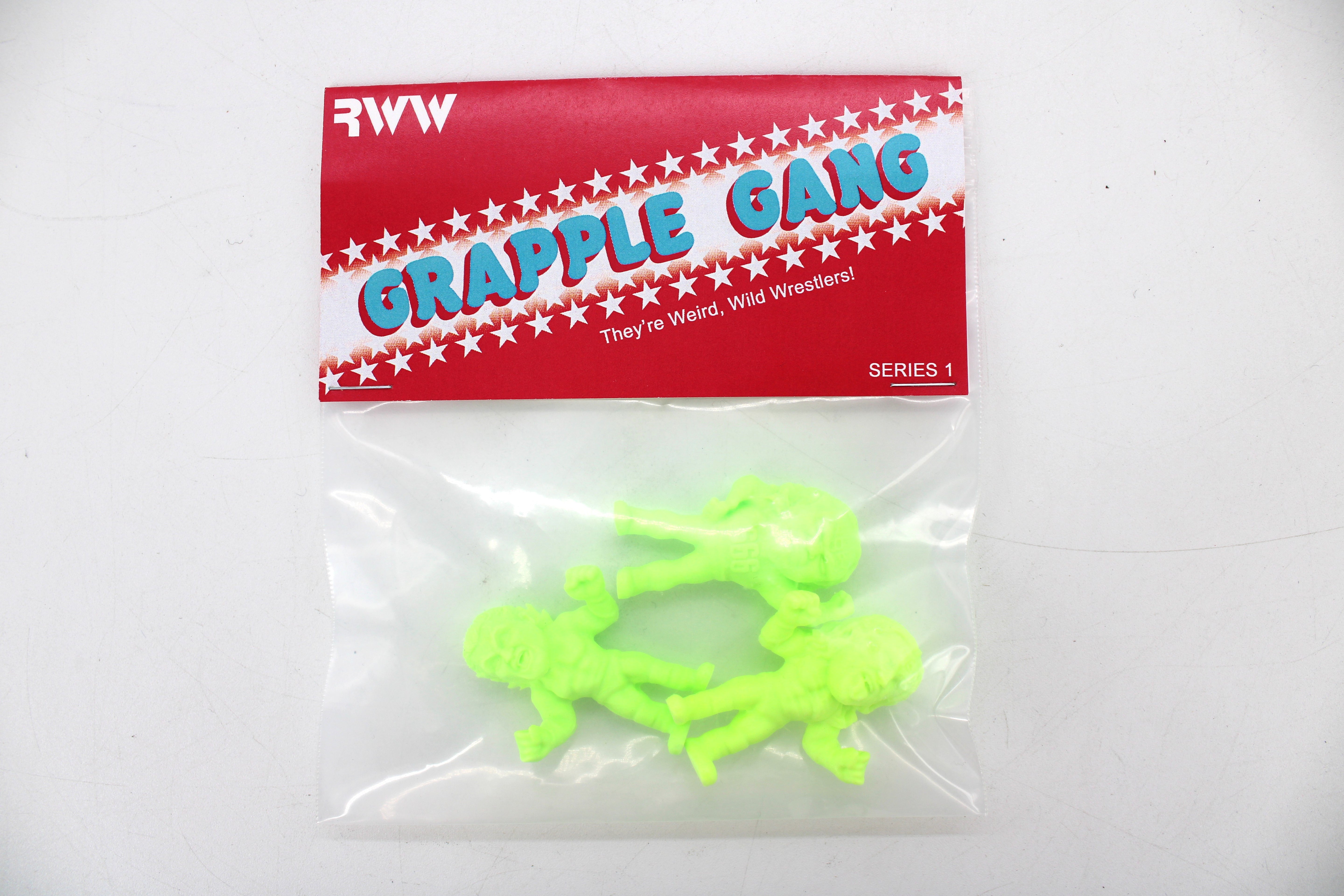 Grapple Gang Mini-Wrestlers La Rebelion 3-Pack Green Action Figures (2023) - view 2
