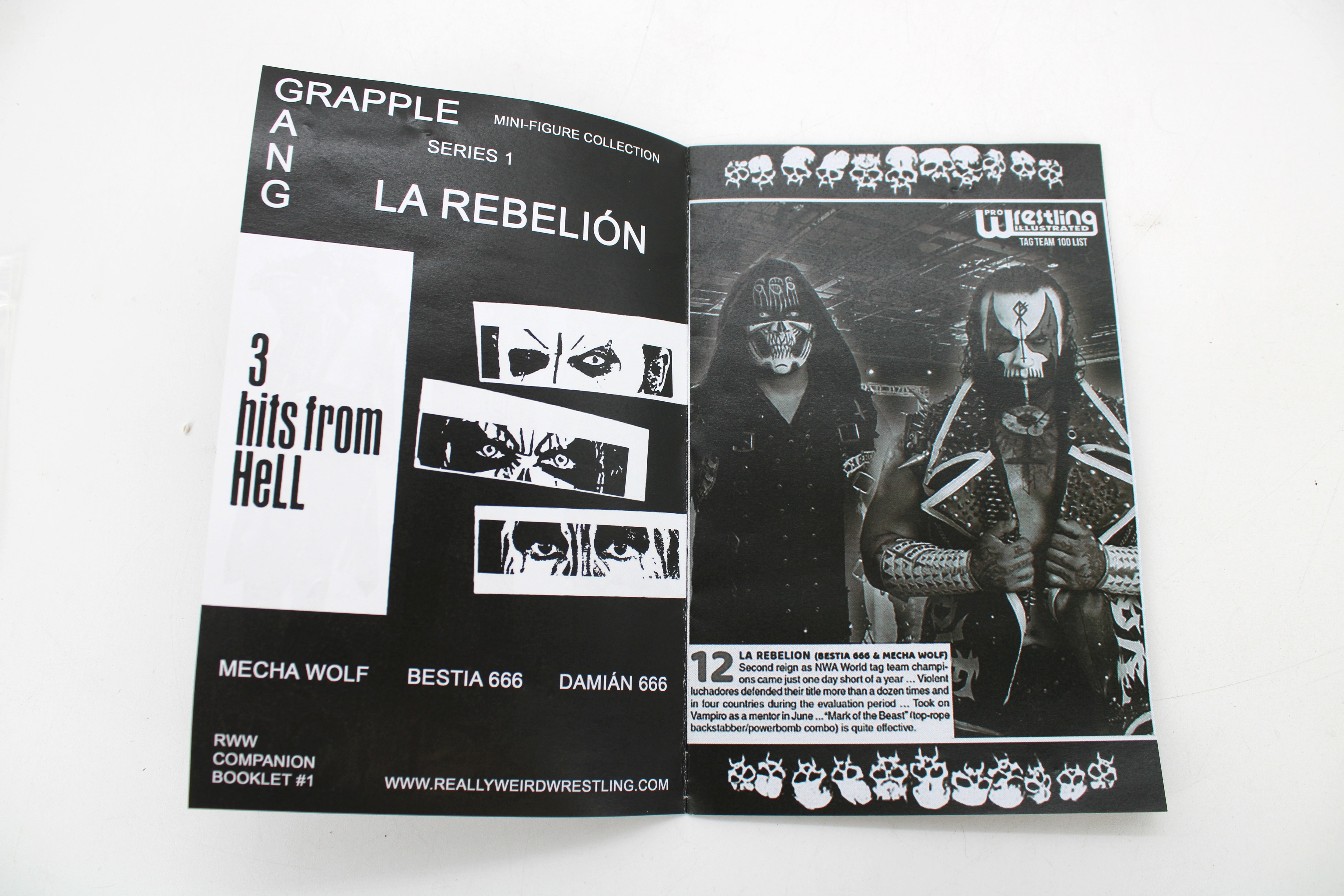Grapple Gang Mini-Wrestlers La Rebelion 3-Pack Green Action Figures (2023) - view 6