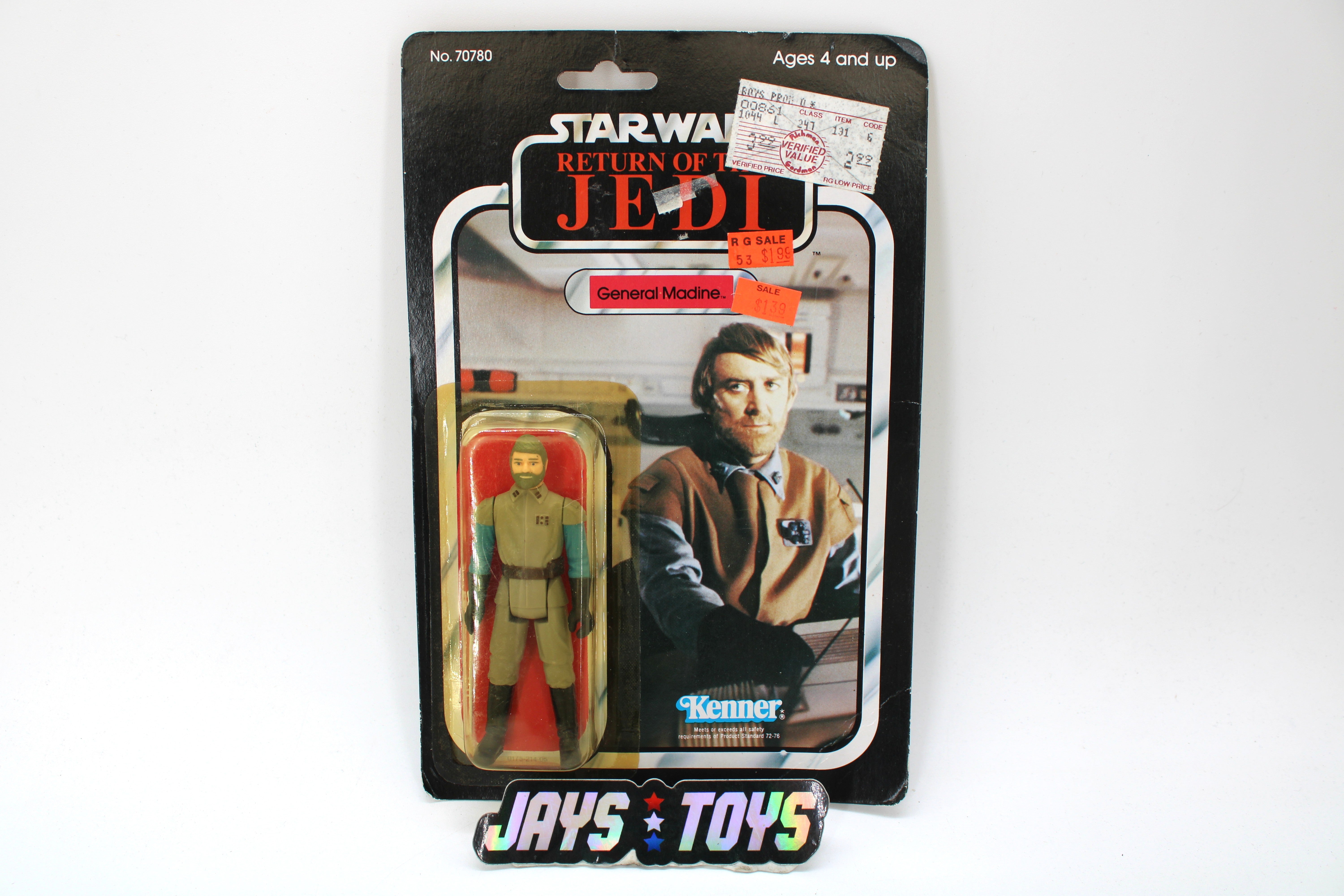 Star Wars Return of the Jedi General Madine Action Figure 77 Card Back (1983 Kenner) product image