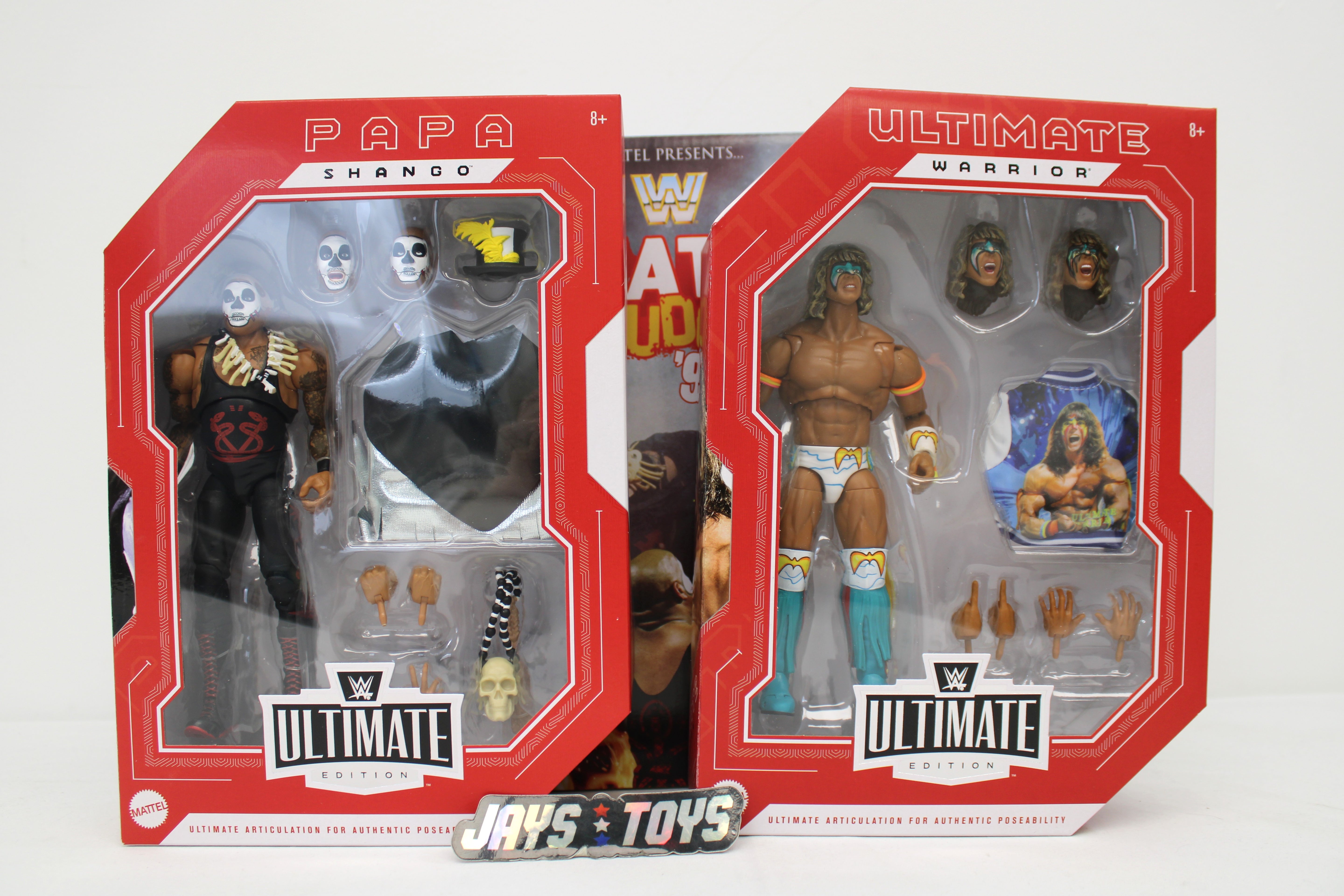 WWE Ultimate Edition Greatest Grudges '92 Ultimate Warrior & Papa Shango Action Figures (2024 Mattel) product image