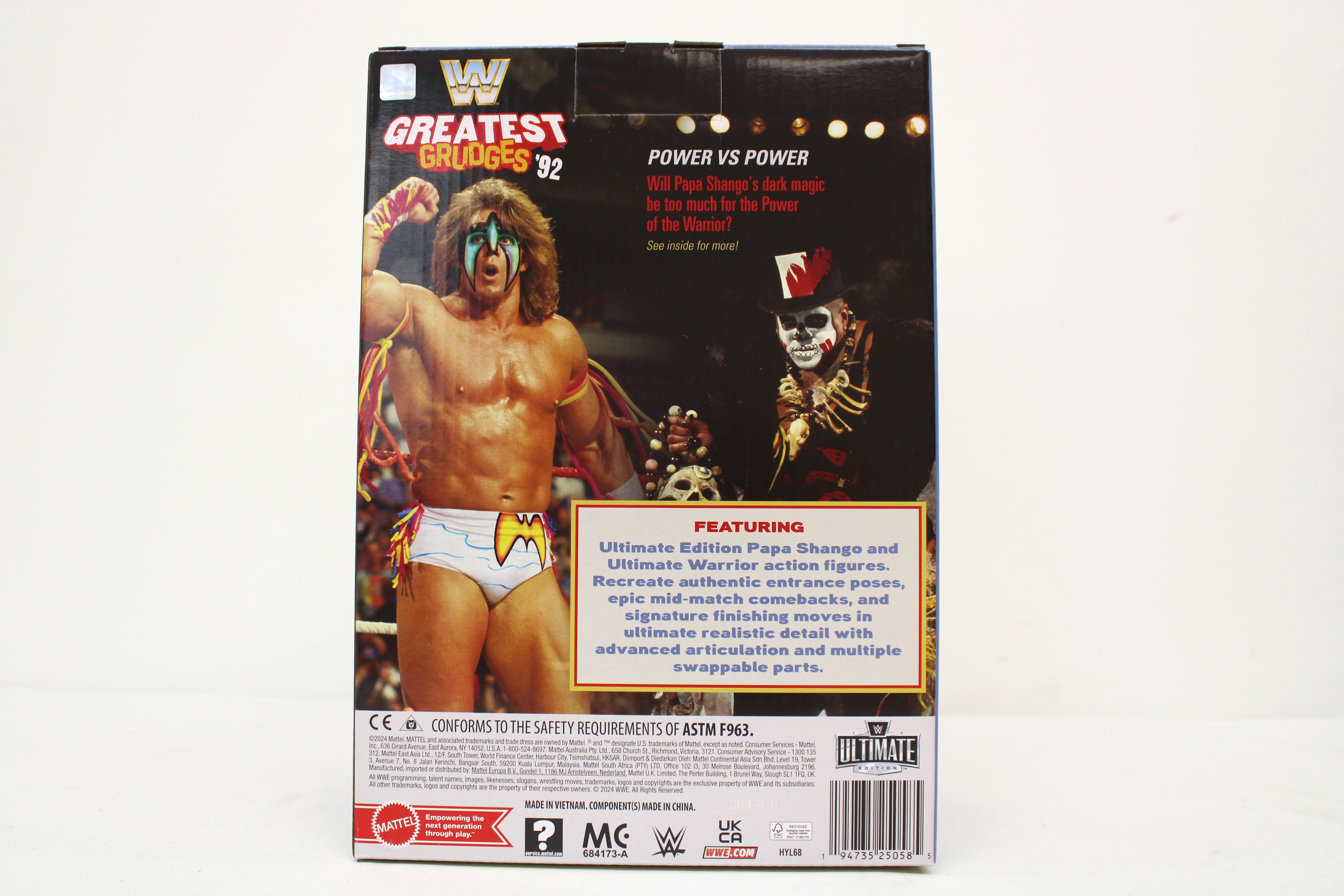 WWE Ultimate Edition Greatest Grudges '92 Ultimate Warrior & Papa Shango Action Figures (2024 Mattel) - view 15