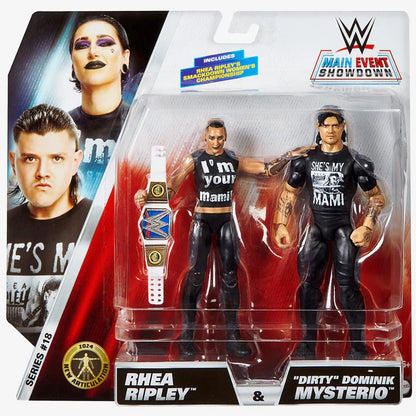 WWE Main Event Series - Rhea Ripley and "Dirty" Dominik Mysterio 2 Pack