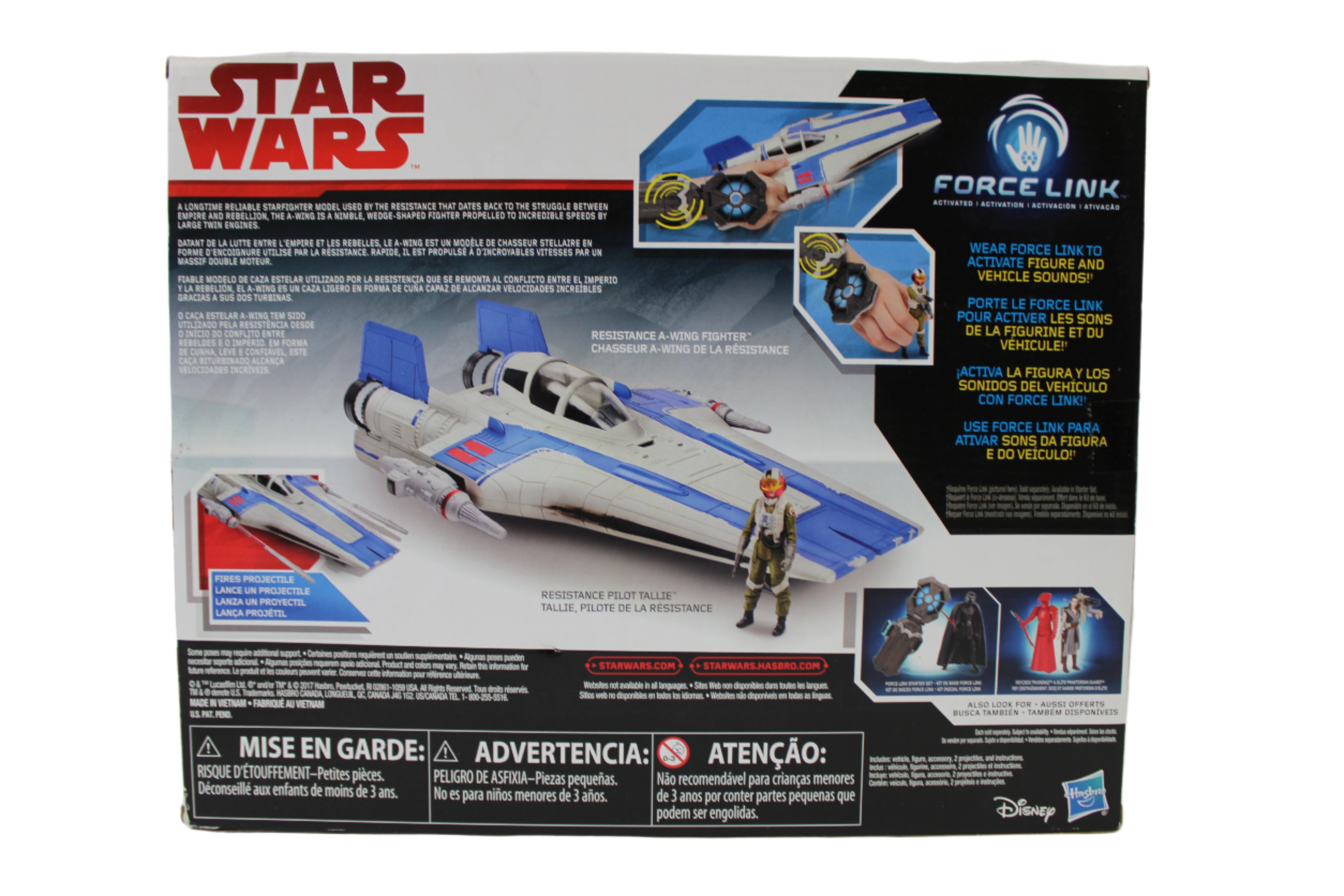 Resistance A-Wing Fighter Star Wars Force Link Action Figure