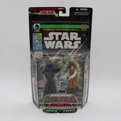 Darth Vader & Rebel Officer Star Wars Comic Packs #1 Action Figure Set