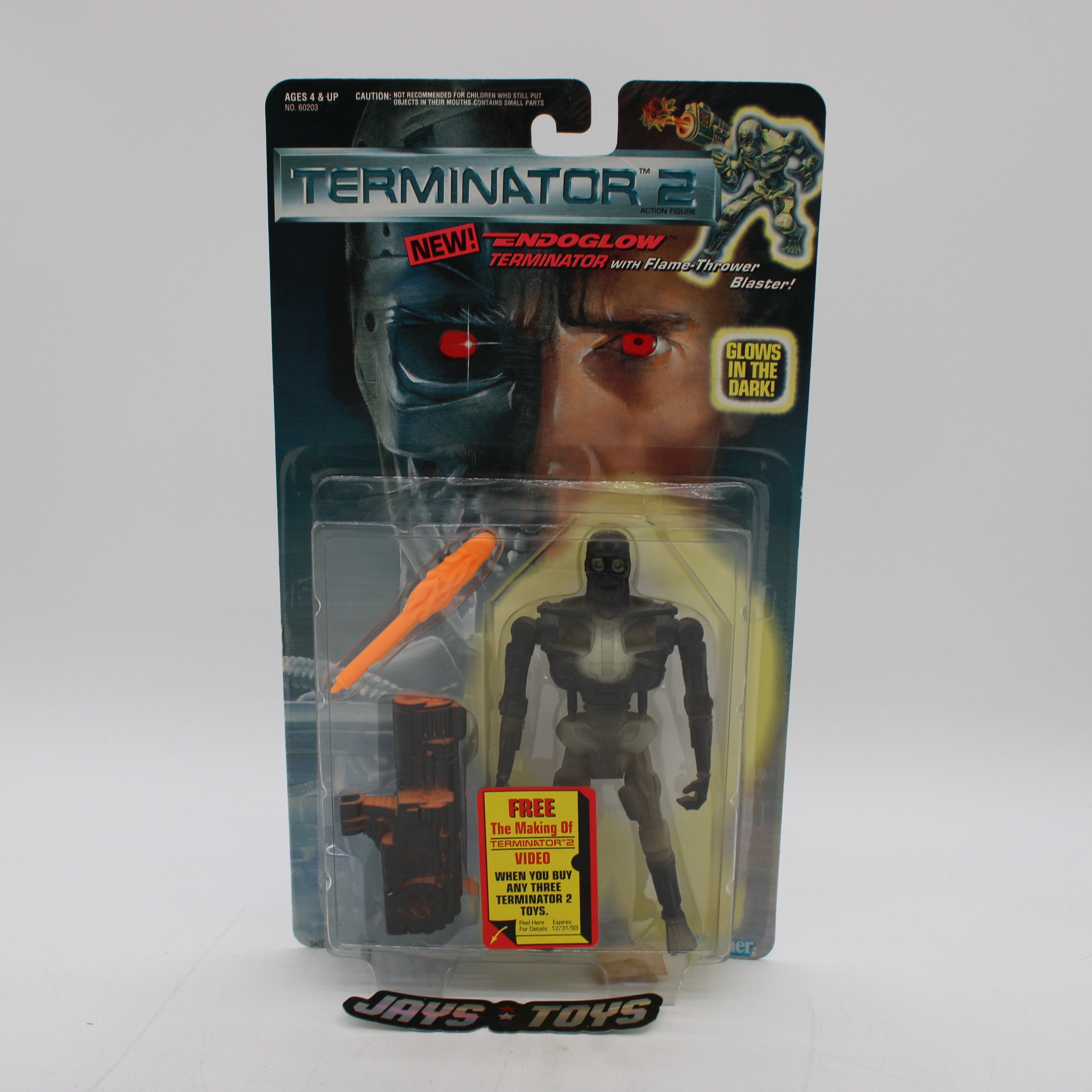Endoglow Terminator with Flame-Thrower Blaster Terminator 2 Action Figure